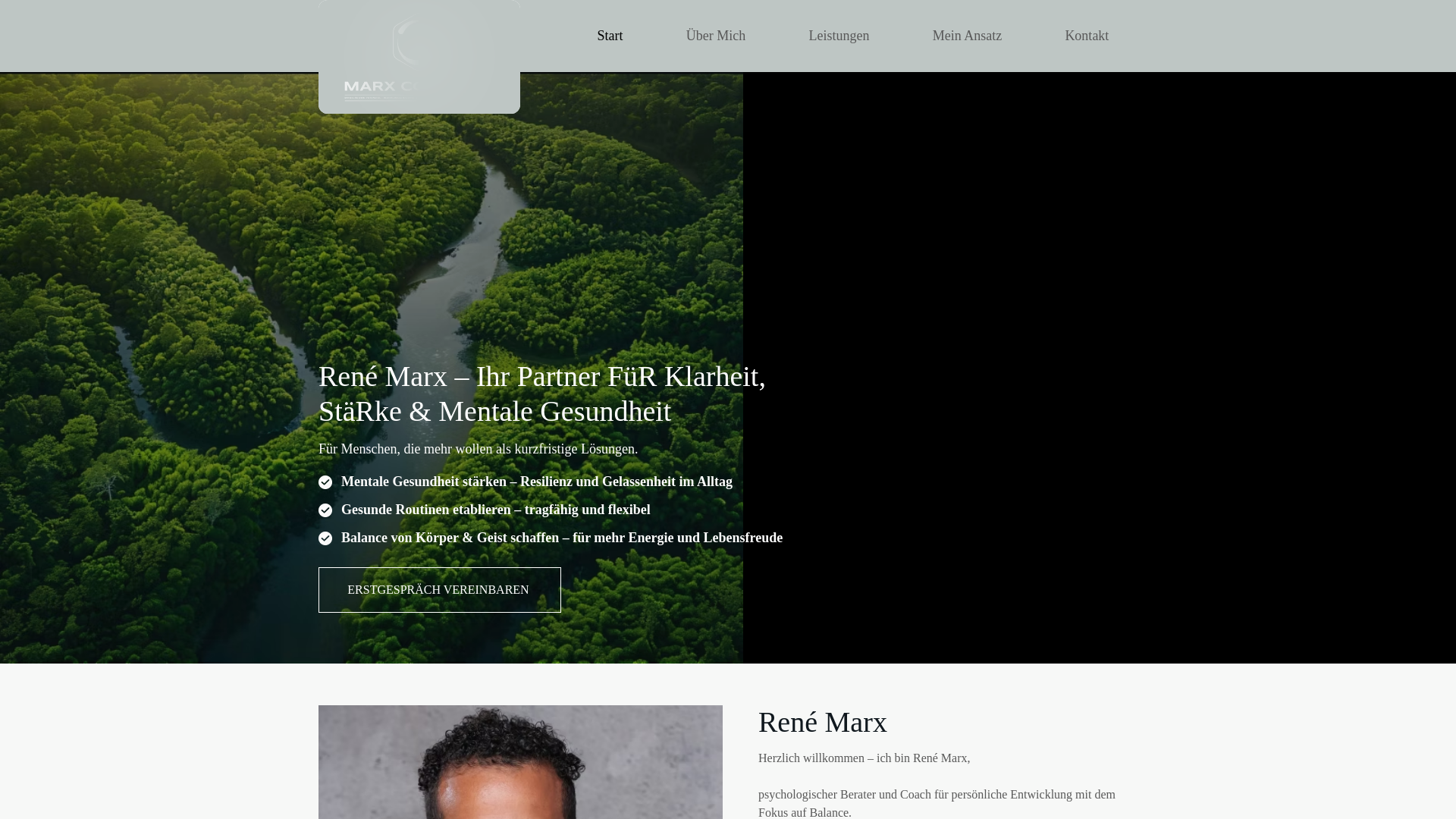 website screenshot of https://renemarxbalance.de/