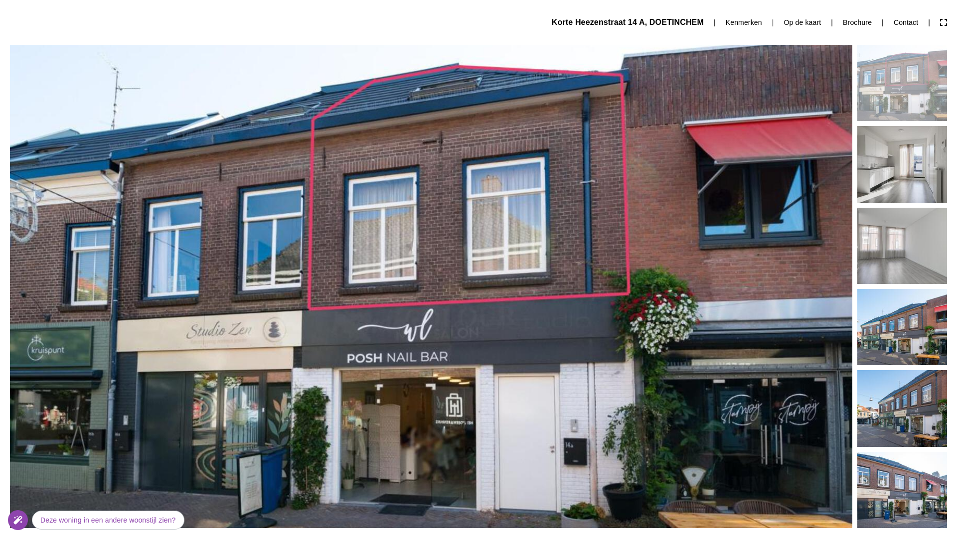 website screenshot of https://korteheezenstraat14a.nl/