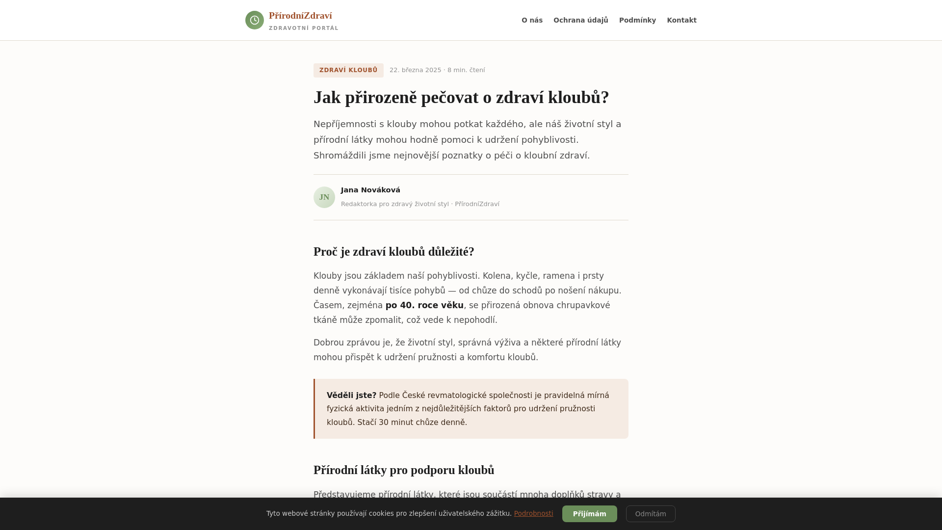 website screenshot of https://kloubynexton.com/