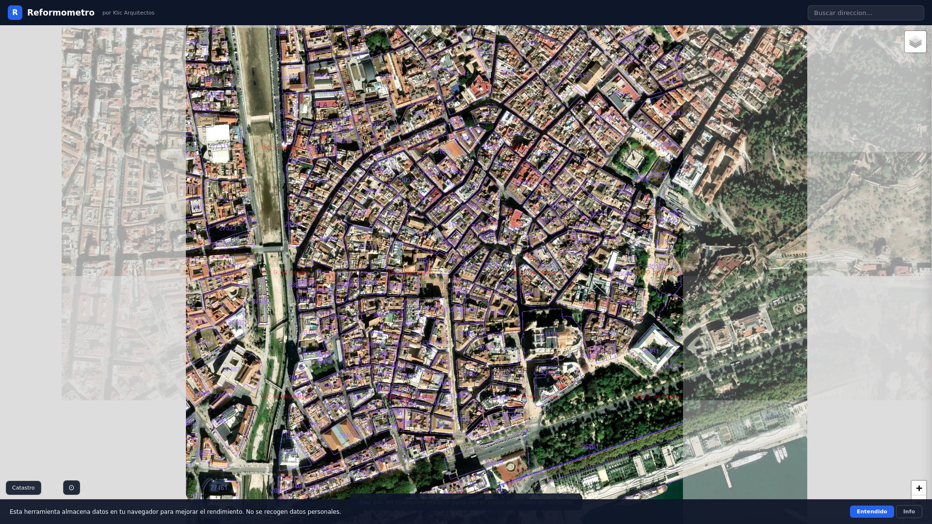 website screenshot of https://reformometro.com