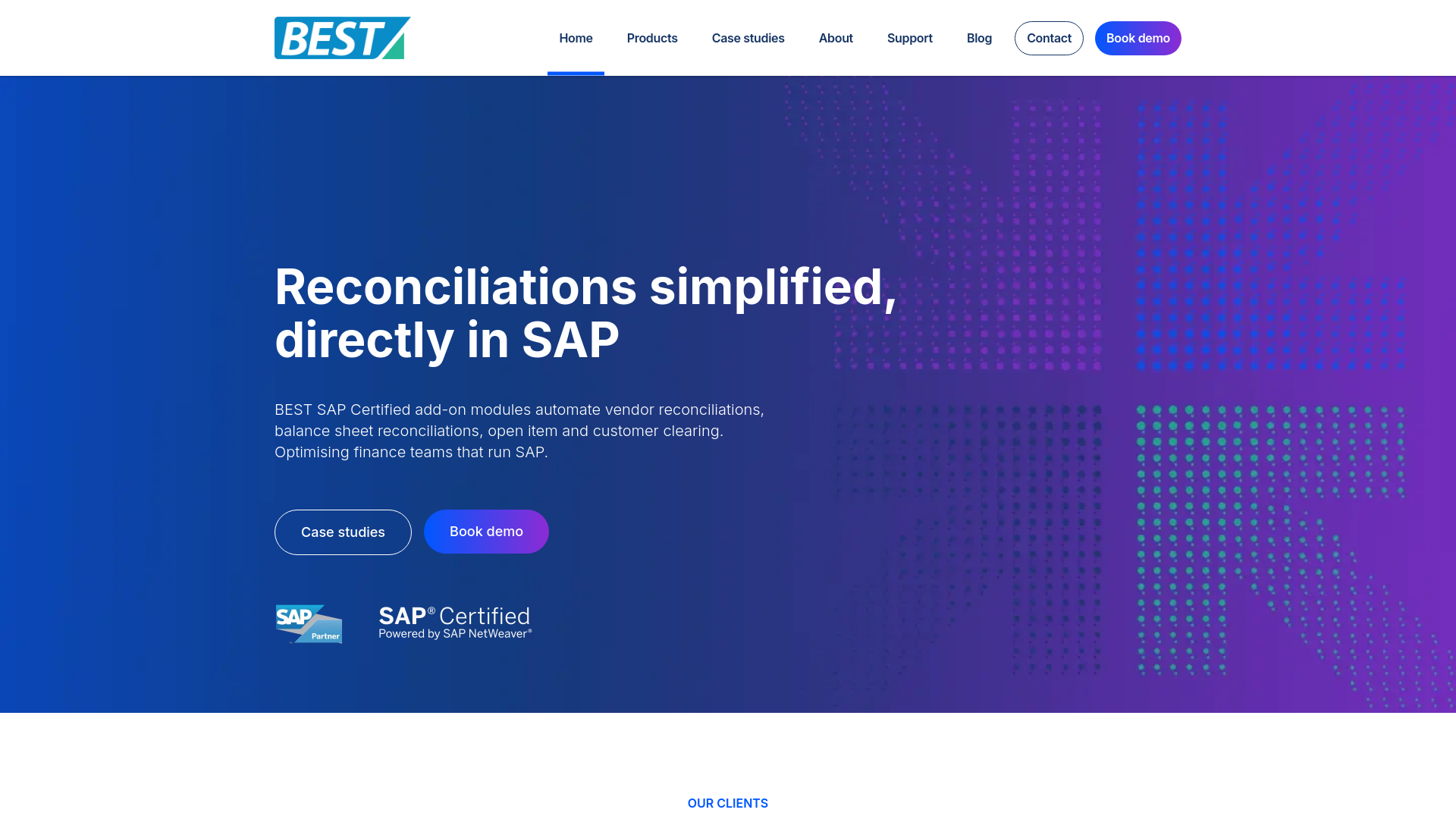 website screenshot of https://bestrecons.com