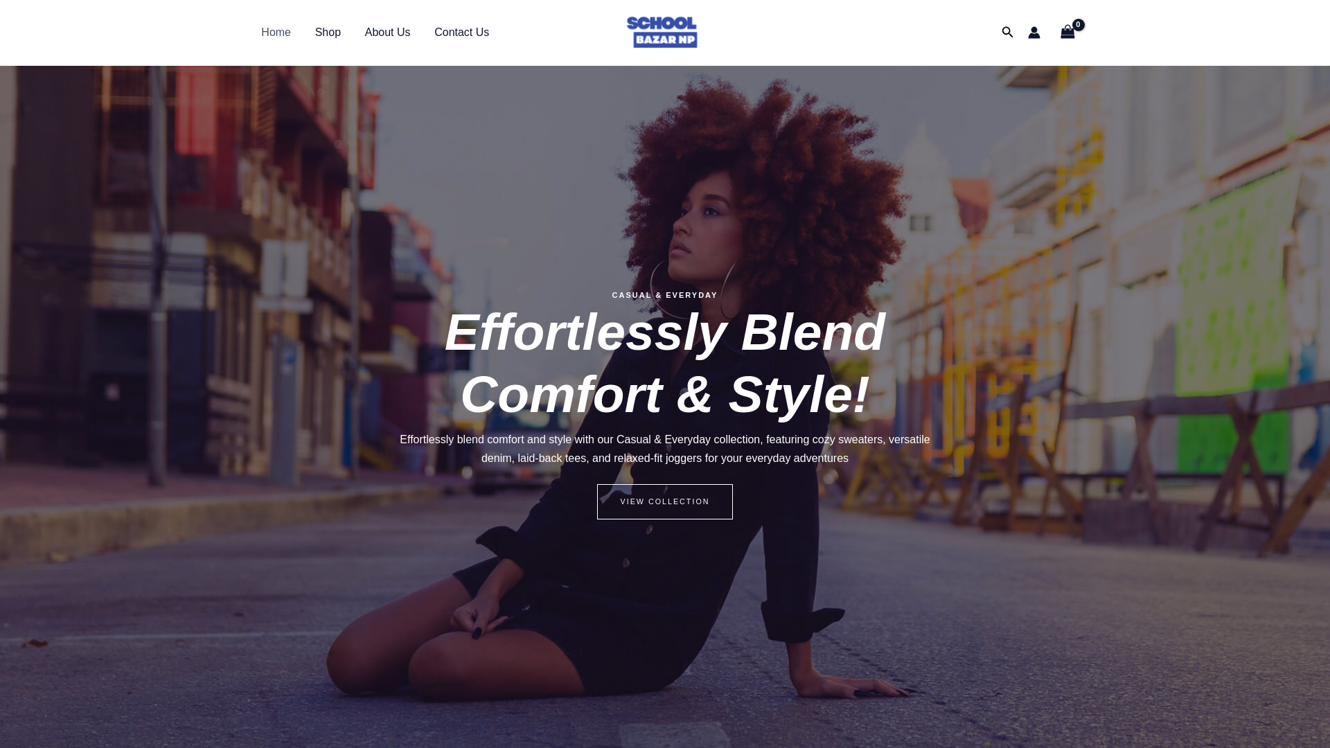 website screenshot of https://schoolbazarnp.com/