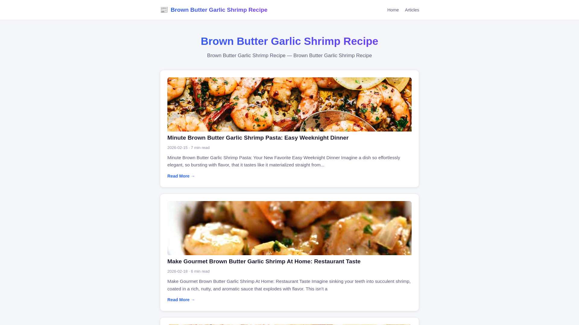 website screenshot of https://brown-butter-garlic-shrimp-recipe.pages.dev/