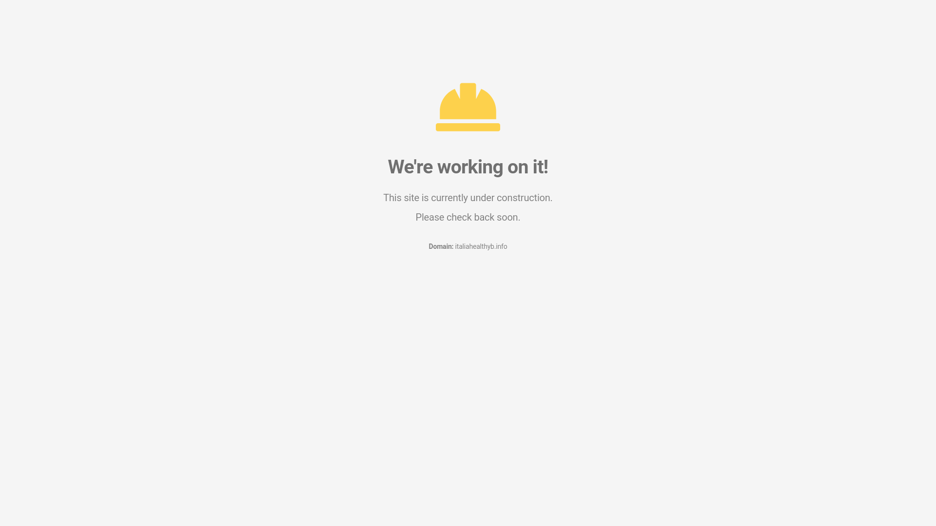 website screenshot of https://italiahealthyb.info/