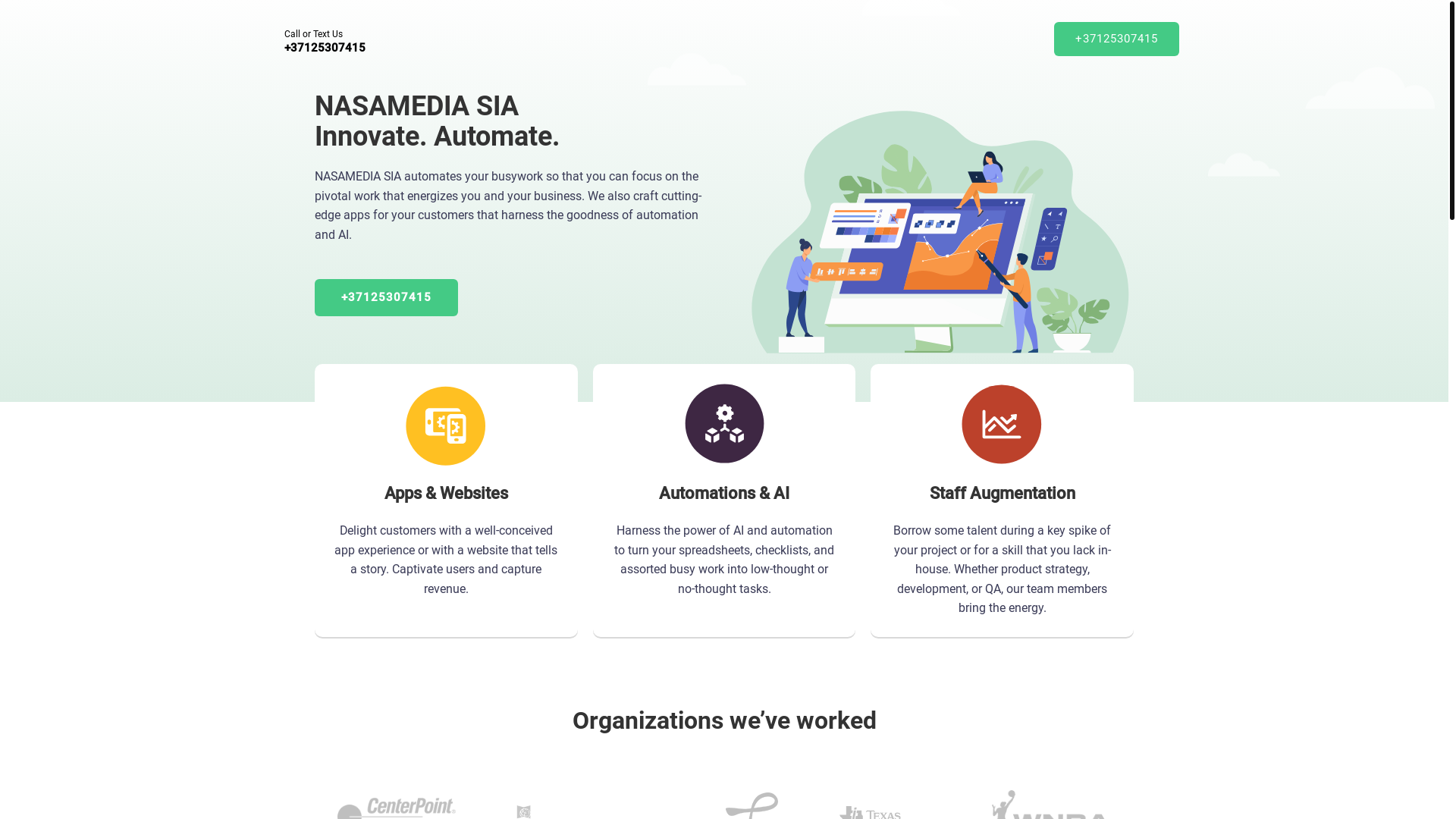 website screenshot of https://nasamediasia.com/