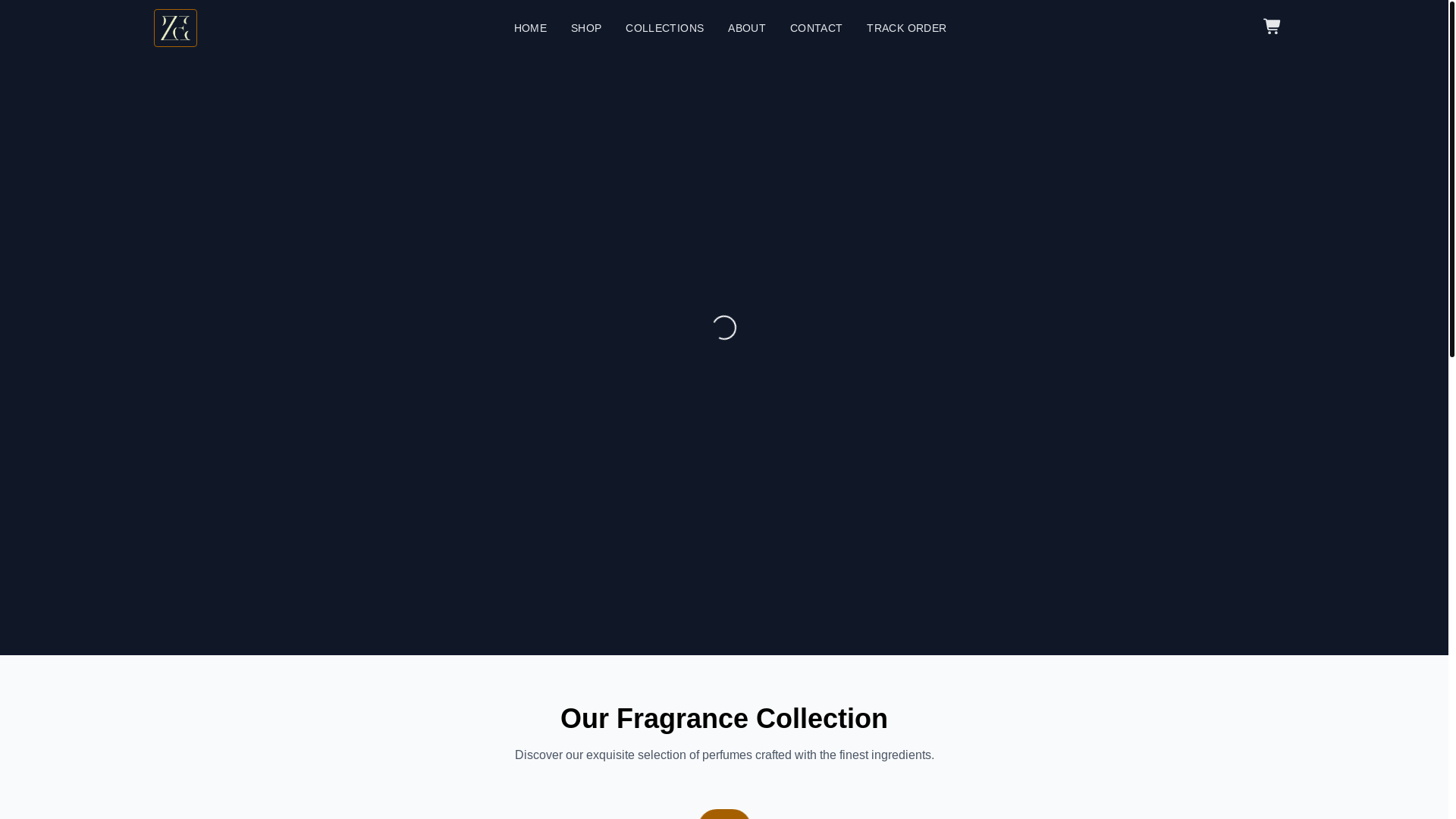 website screenshot of https://zakisessence.pk/