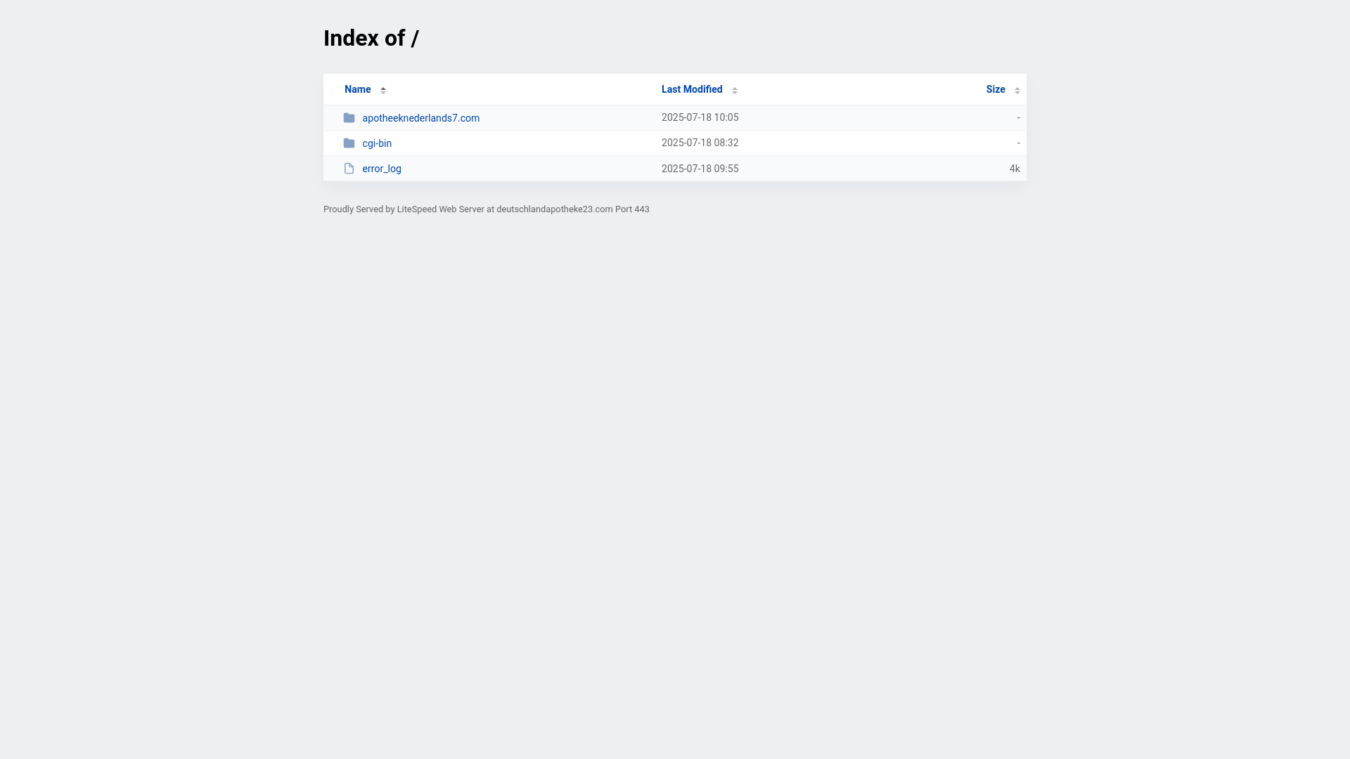 website screenshot of https://deutschlandapotheke23.com/