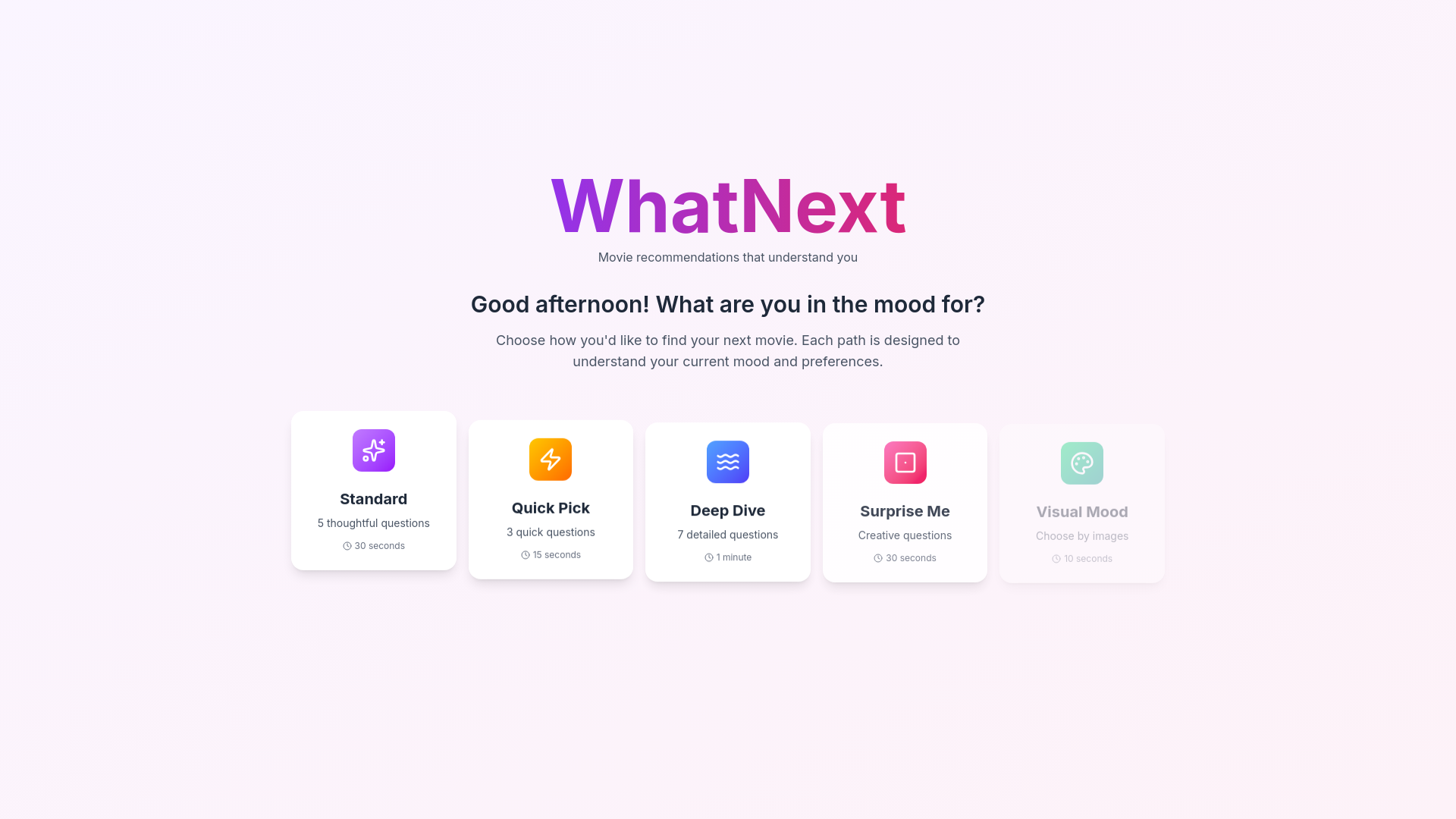 website screenshot of https://whatnext-frontend.pages.dev/