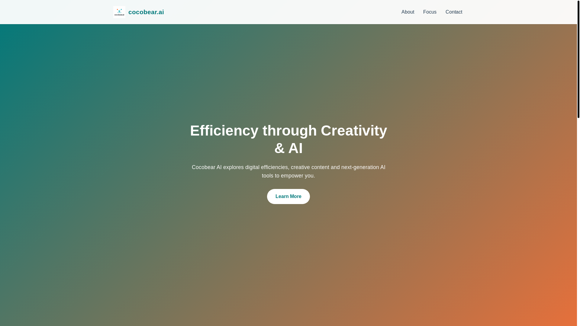 website screenshot of https://cocobear.pages.dev/