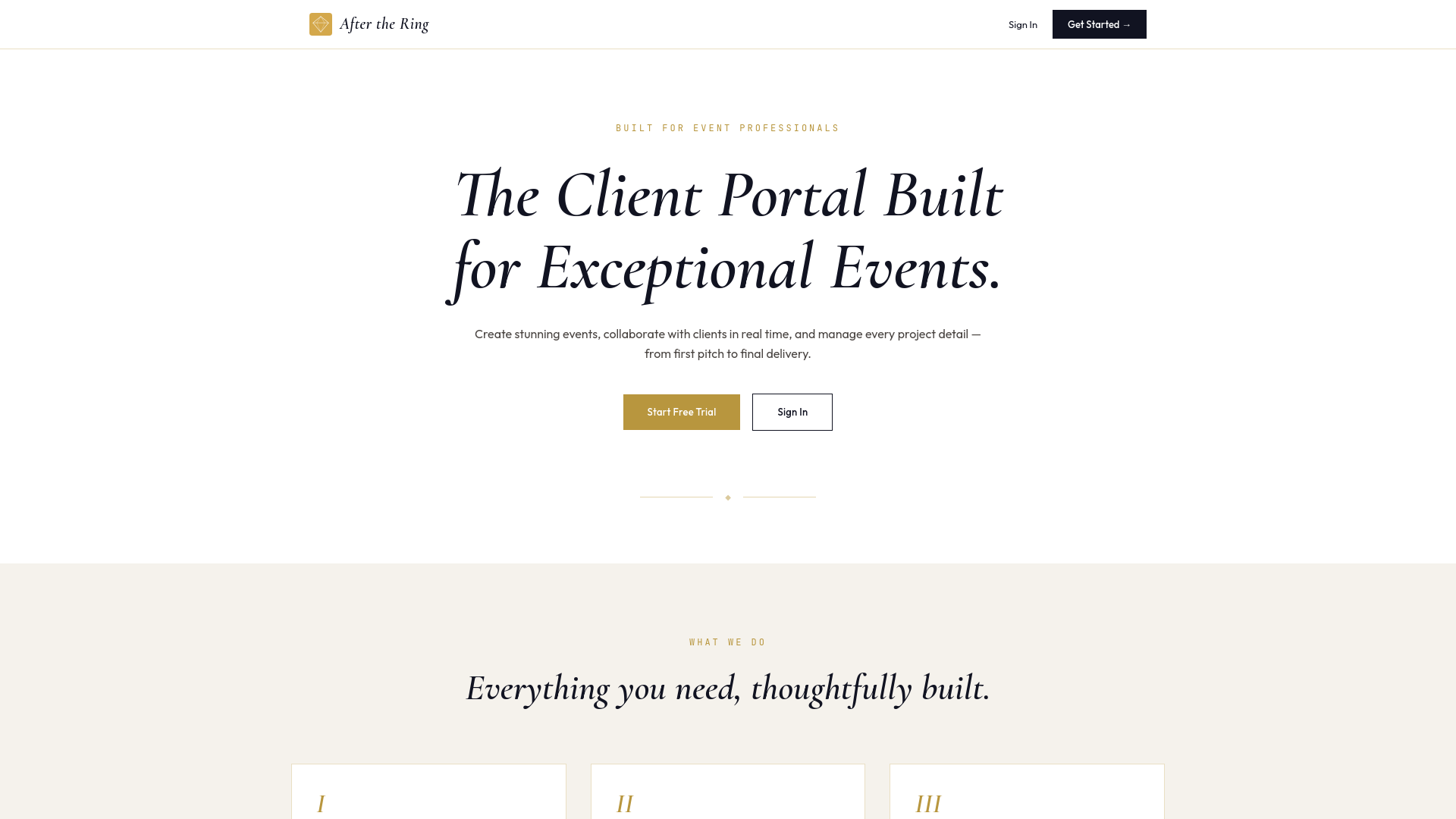website screenshot of https://afterthering.app