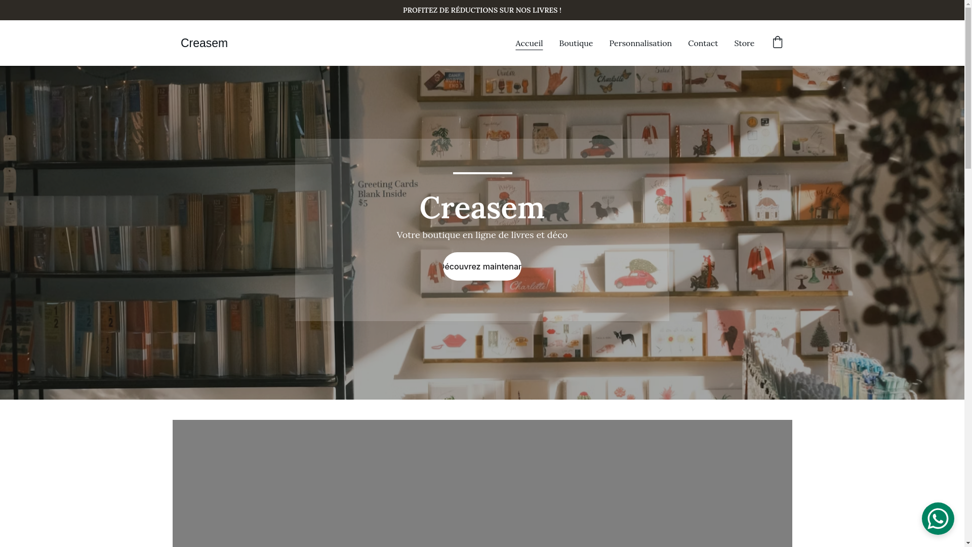 website screenshot of https://creasem.fr/