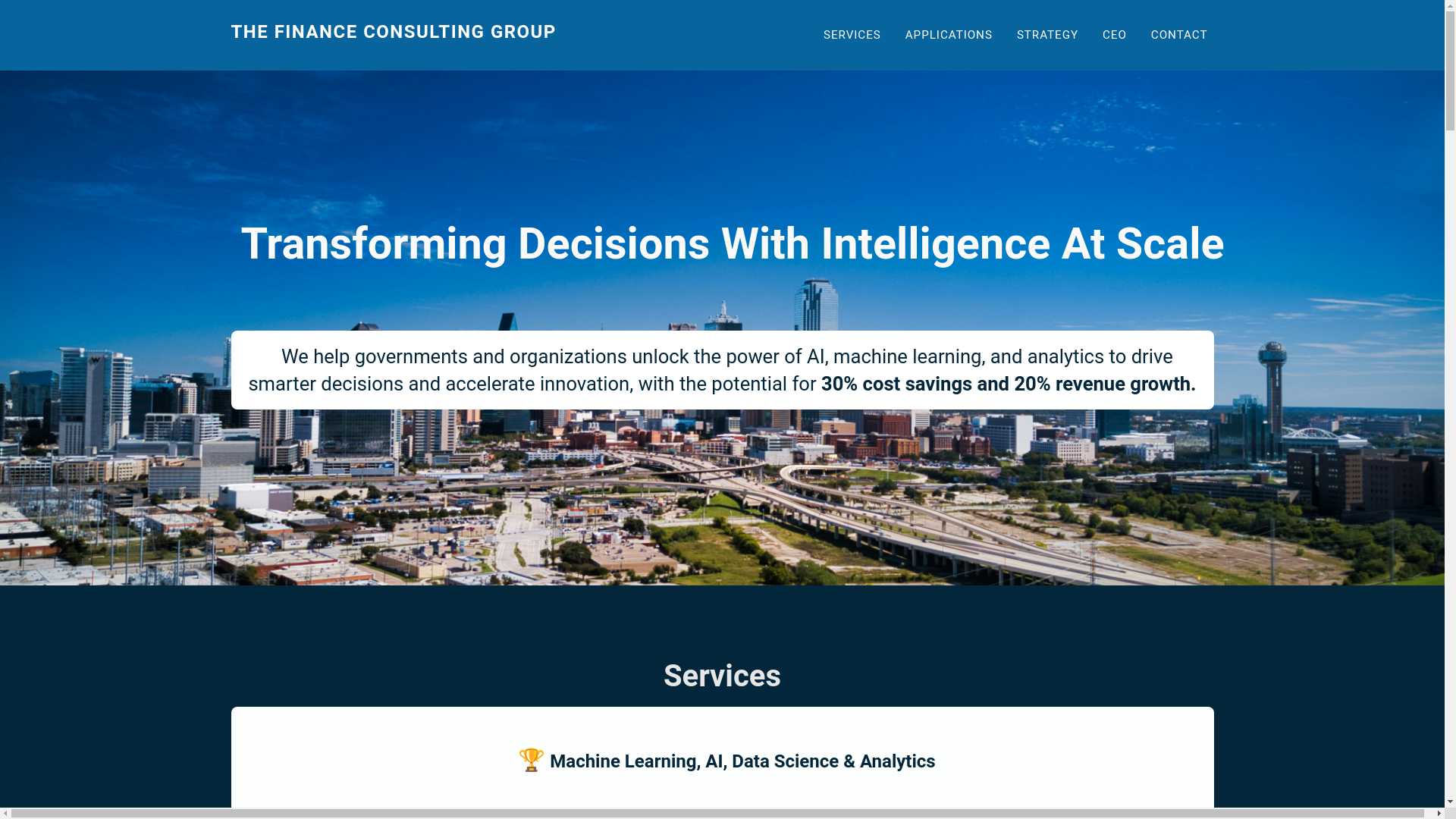 website screenshot of https://predictive-insights.us/