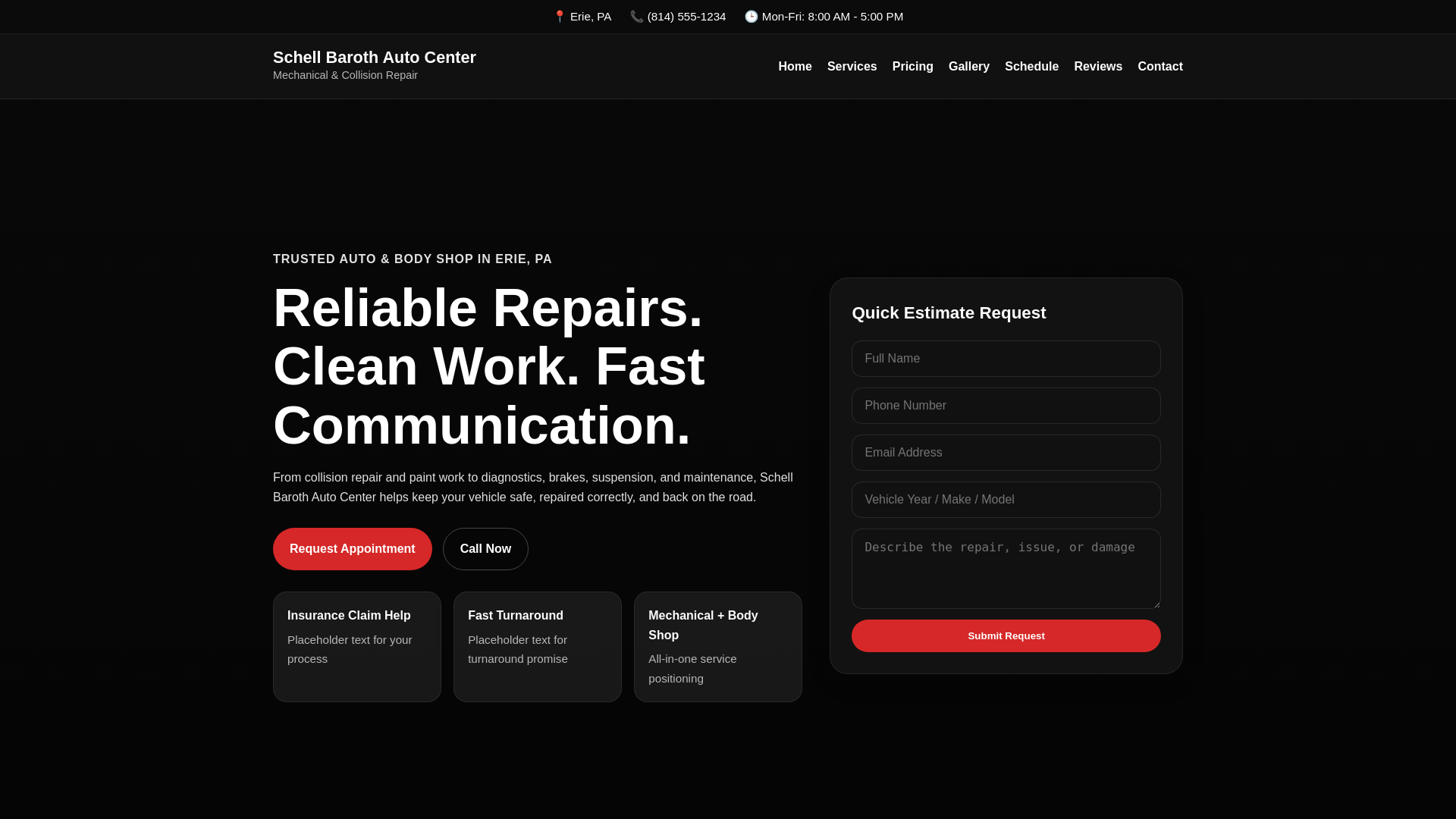 website screenshot of https://schellbaroth.com/