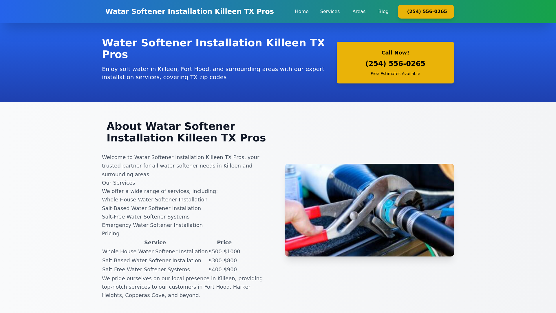 website screenshot of https://watar-softener-installation-killeen-tx-pros.pages.dev/