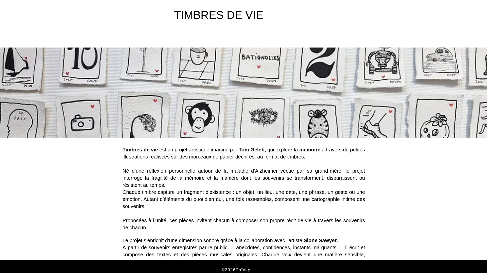 website screenshot of https://timbresdevie.com/