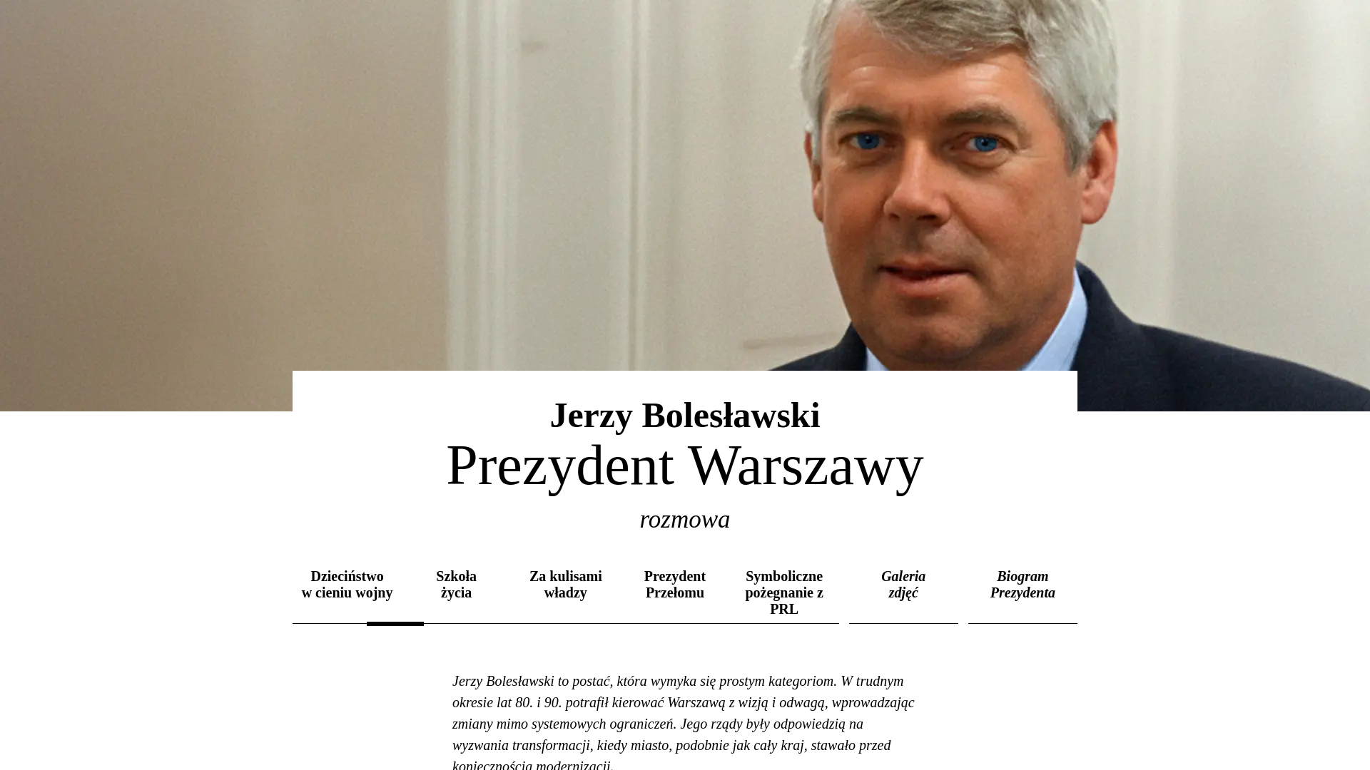 website screenshot of https://michal-boleslawski.pl