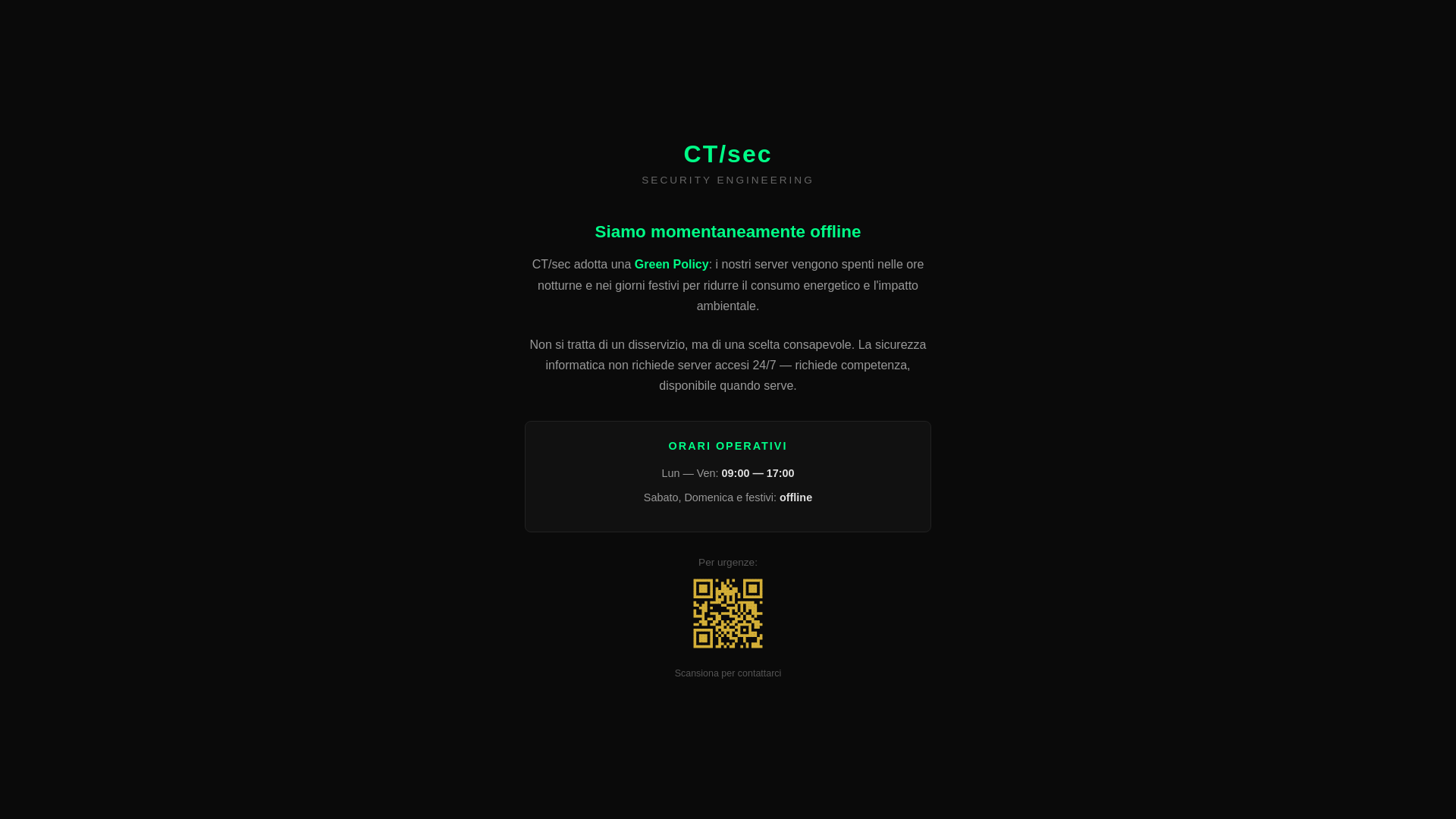 website screenshot of https://ctsec.it/