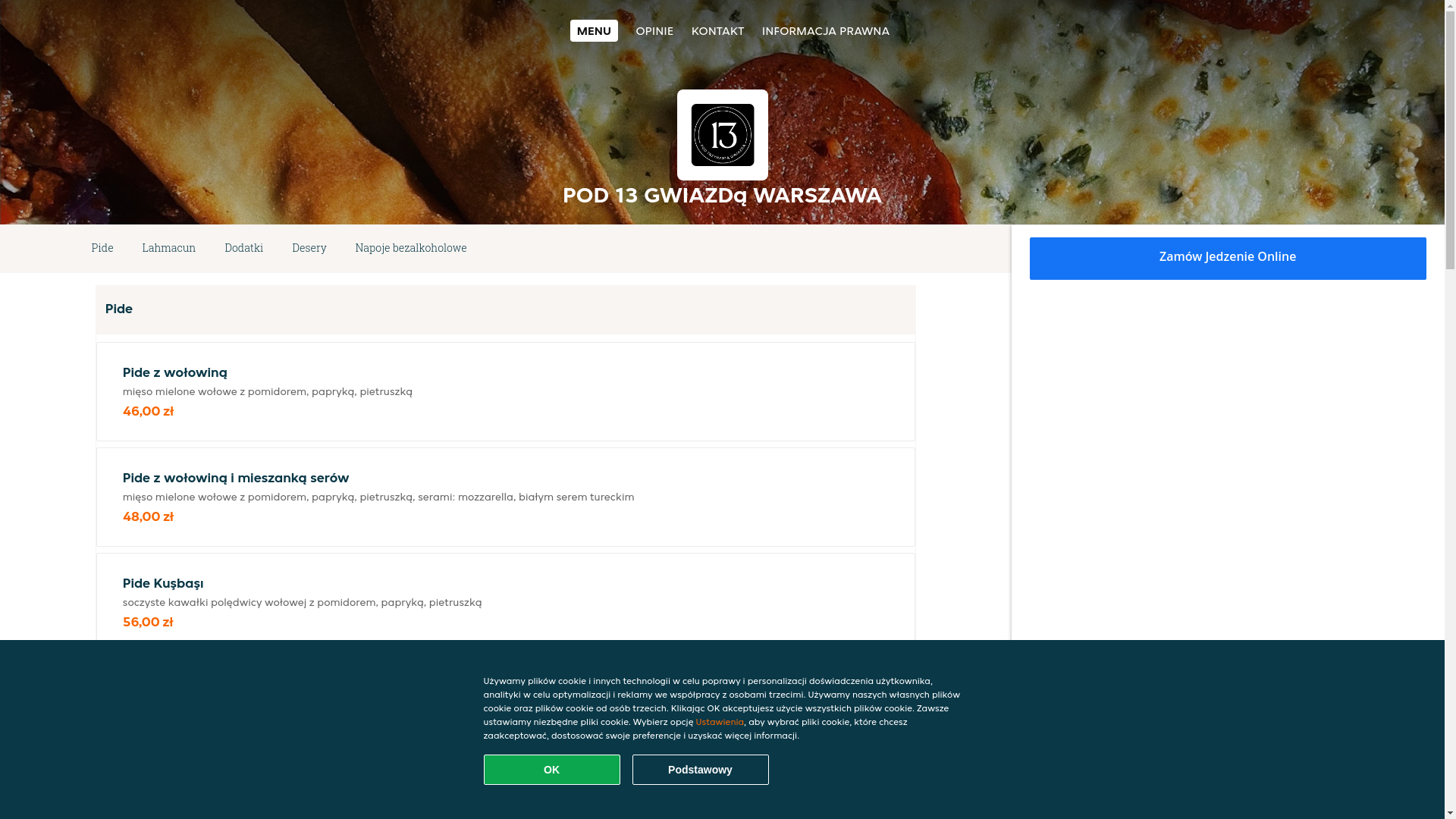 website screenshot of https://pod-13-gwiazda-warszawa.pl/