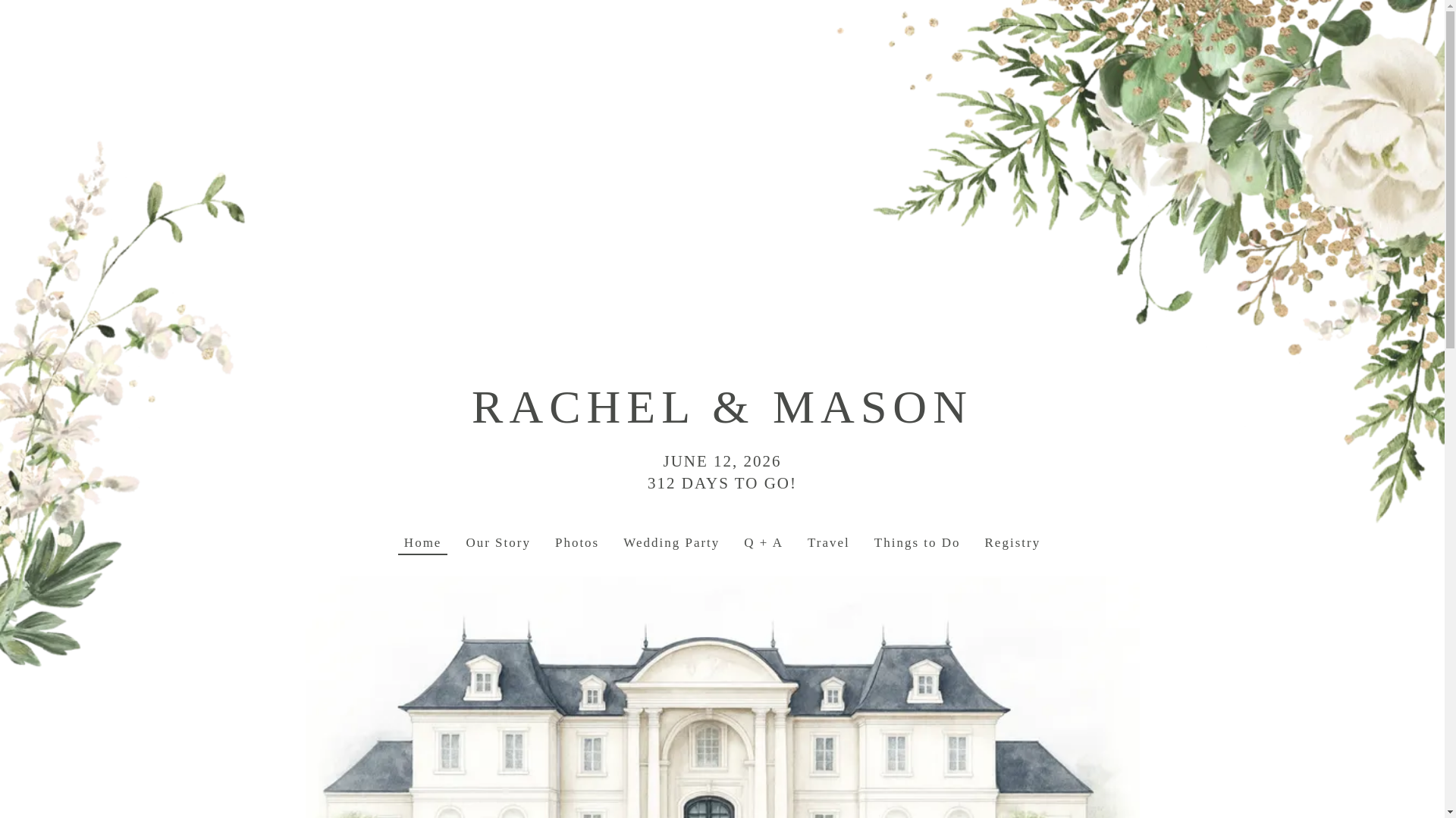 website screenshot of https://thecastaldowedding.com/