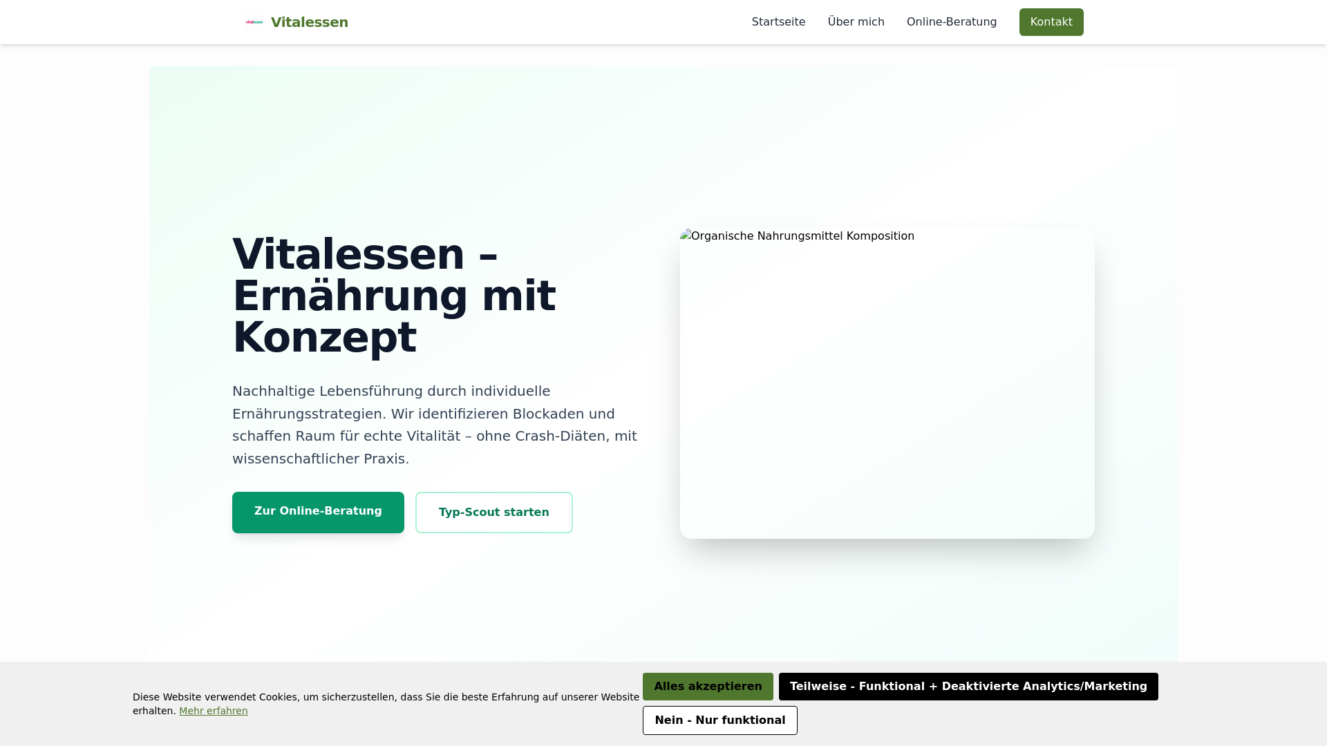website screenshot of https://vitalessenqc.info/
