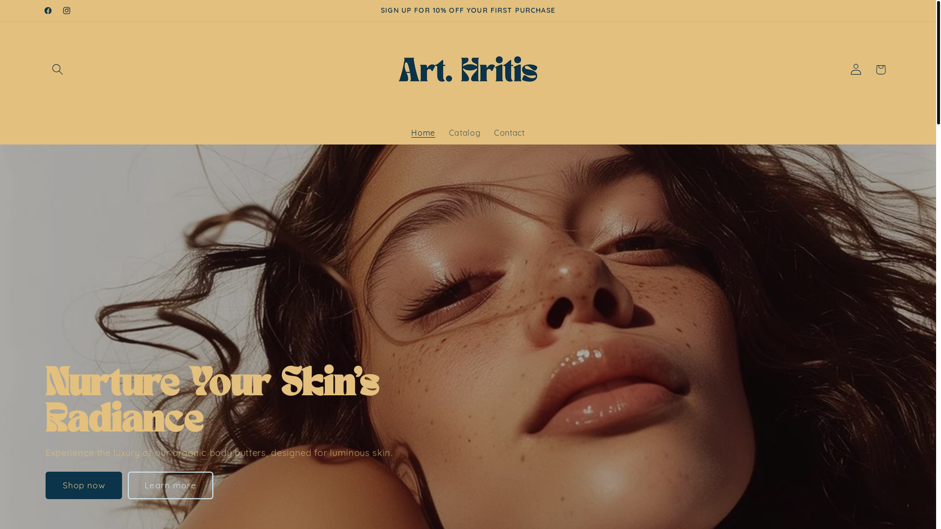 website screenshot of https://arthritisskincare.com.au/