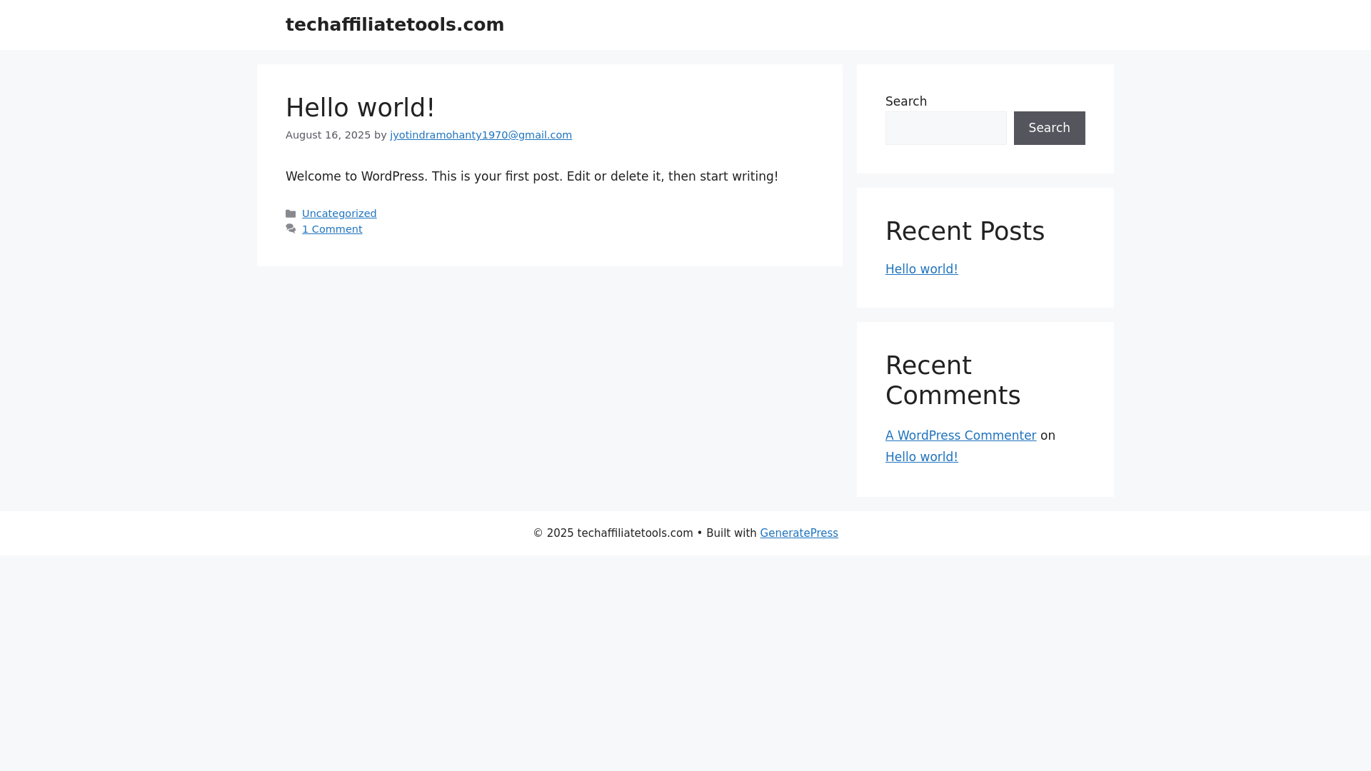 website screenshot of https://techaffiliatetools.com/