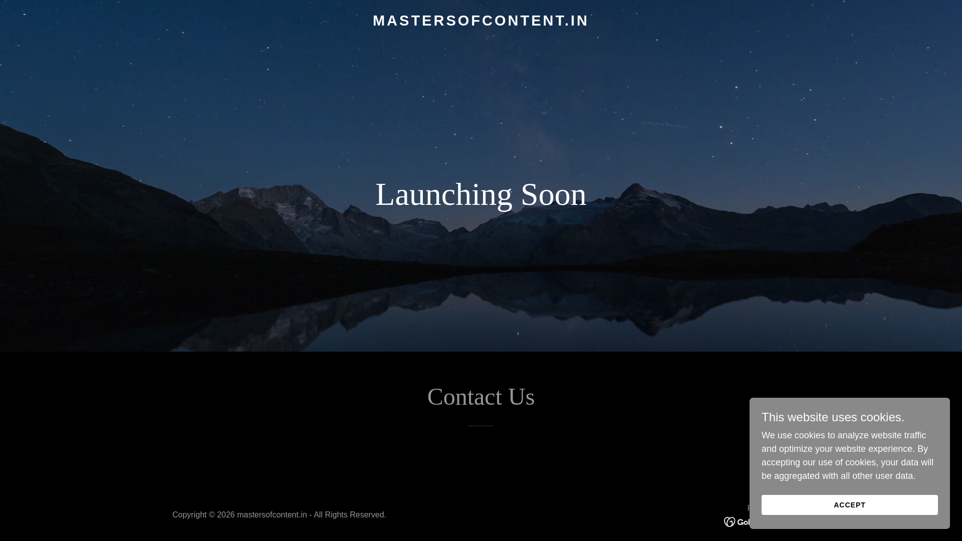 website screenshot of https://mastersofcontent.in/