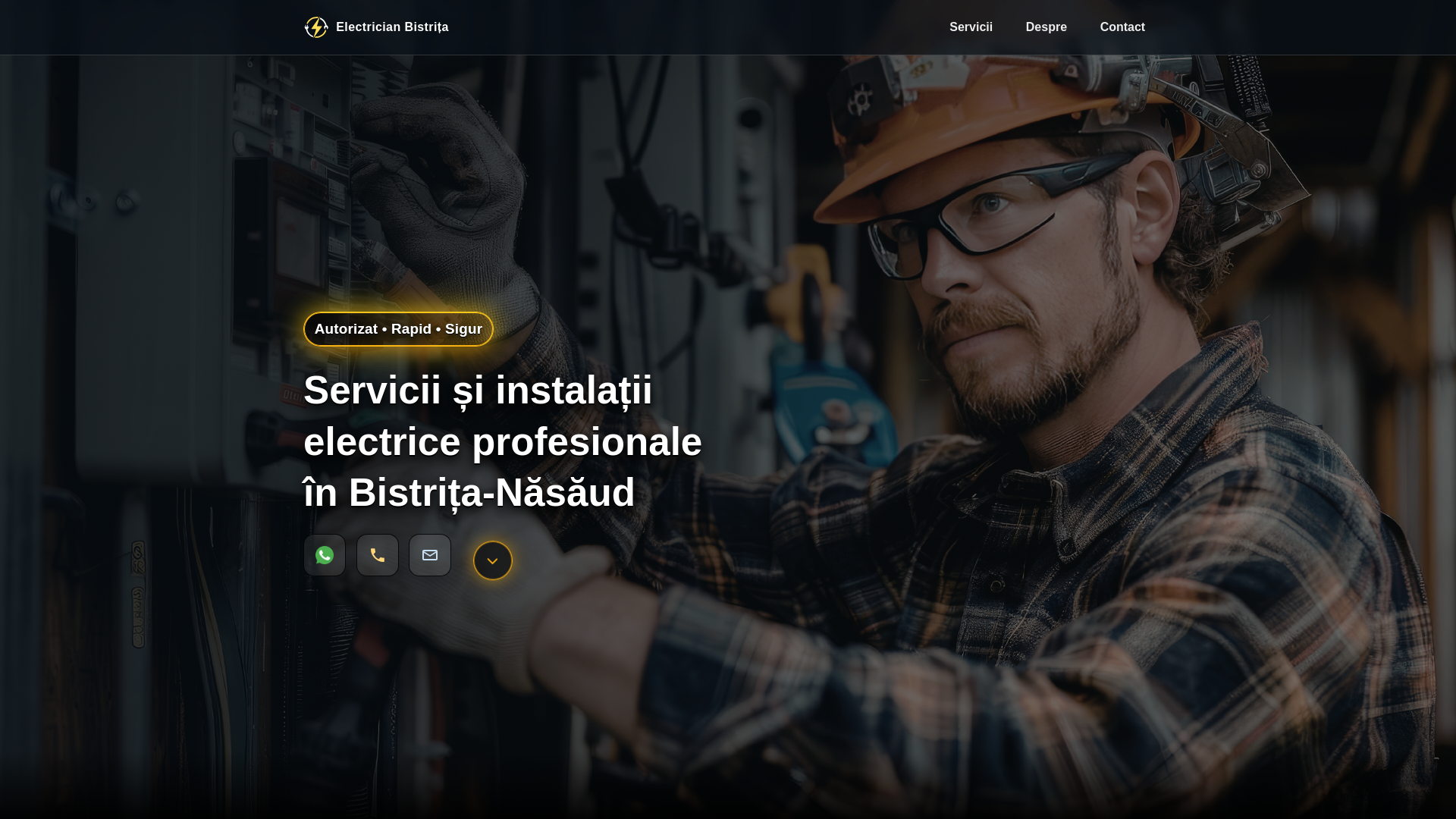 website screenshot of https://electricianbistrita.pages.dev/