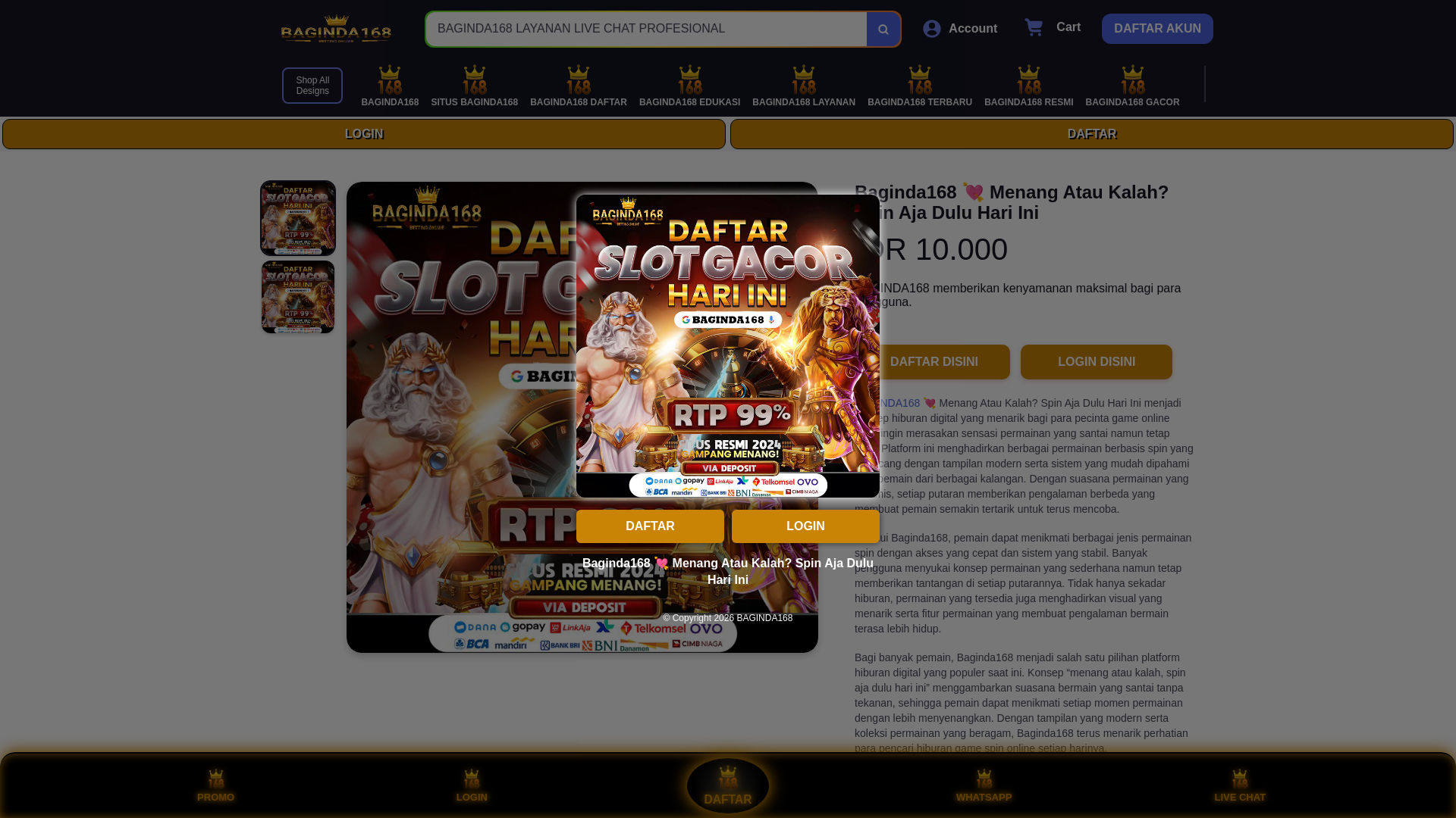 website screenshot of https://baginda168-idilombok1.pages.dev/