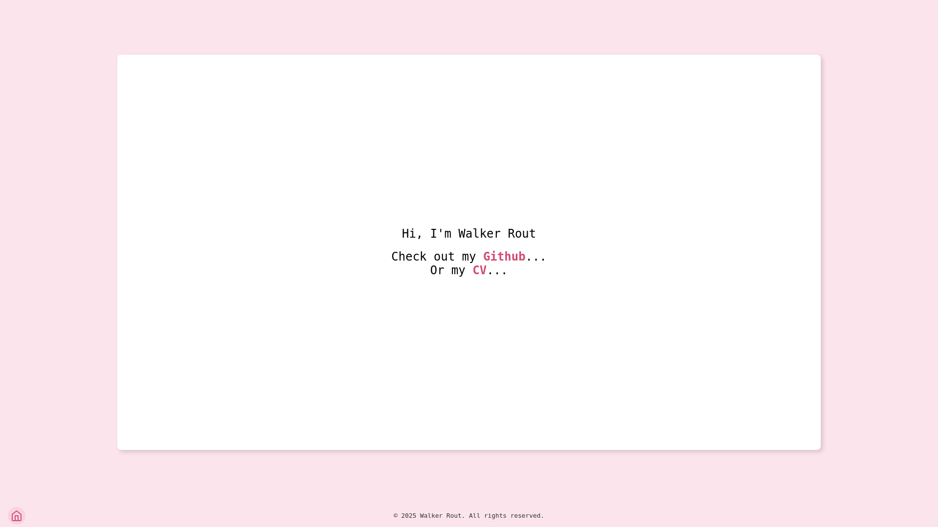 website screenshot of https://walkerrout.ca/
