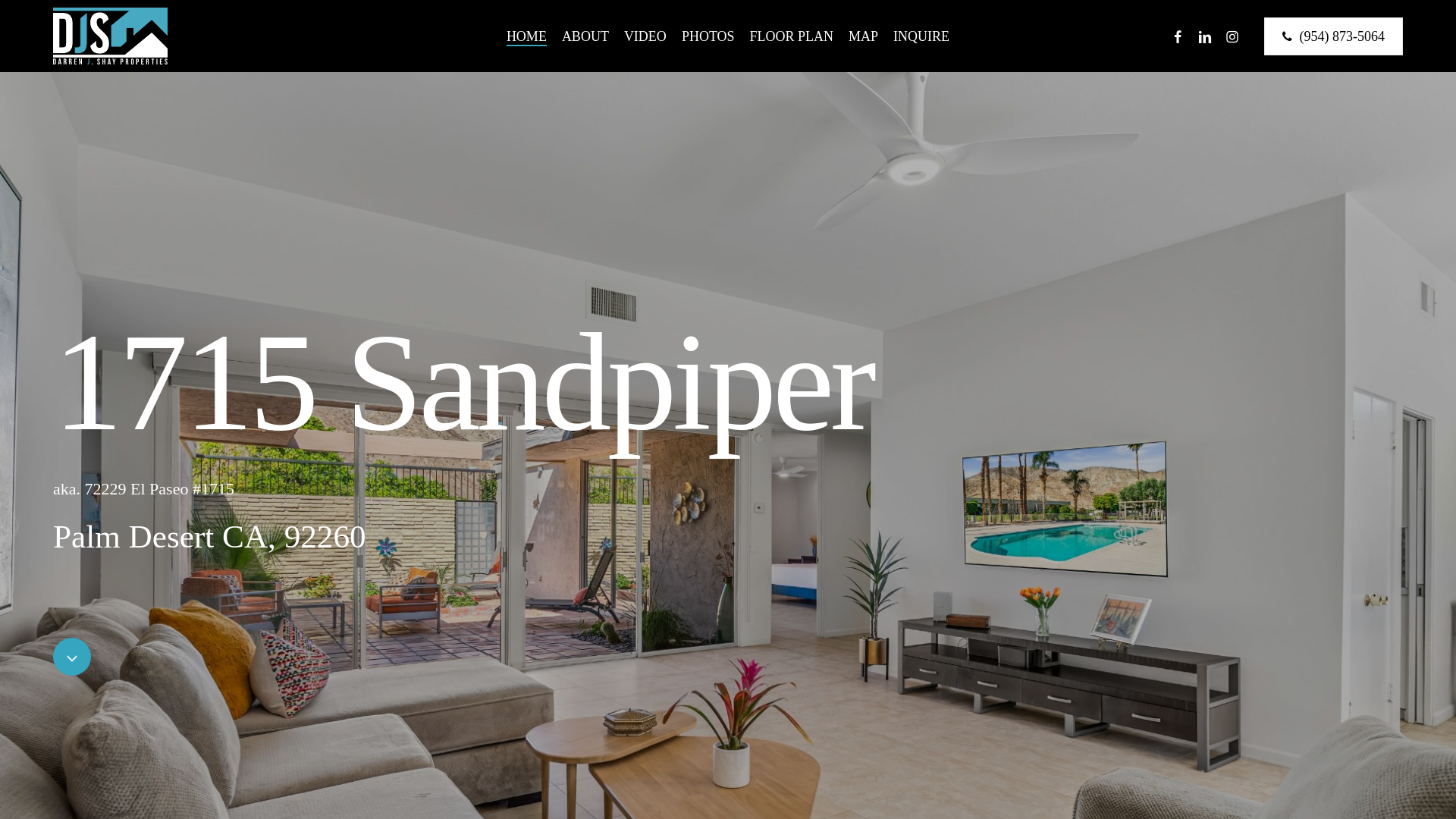 website screenshot of https://1715sandpiper.com/
