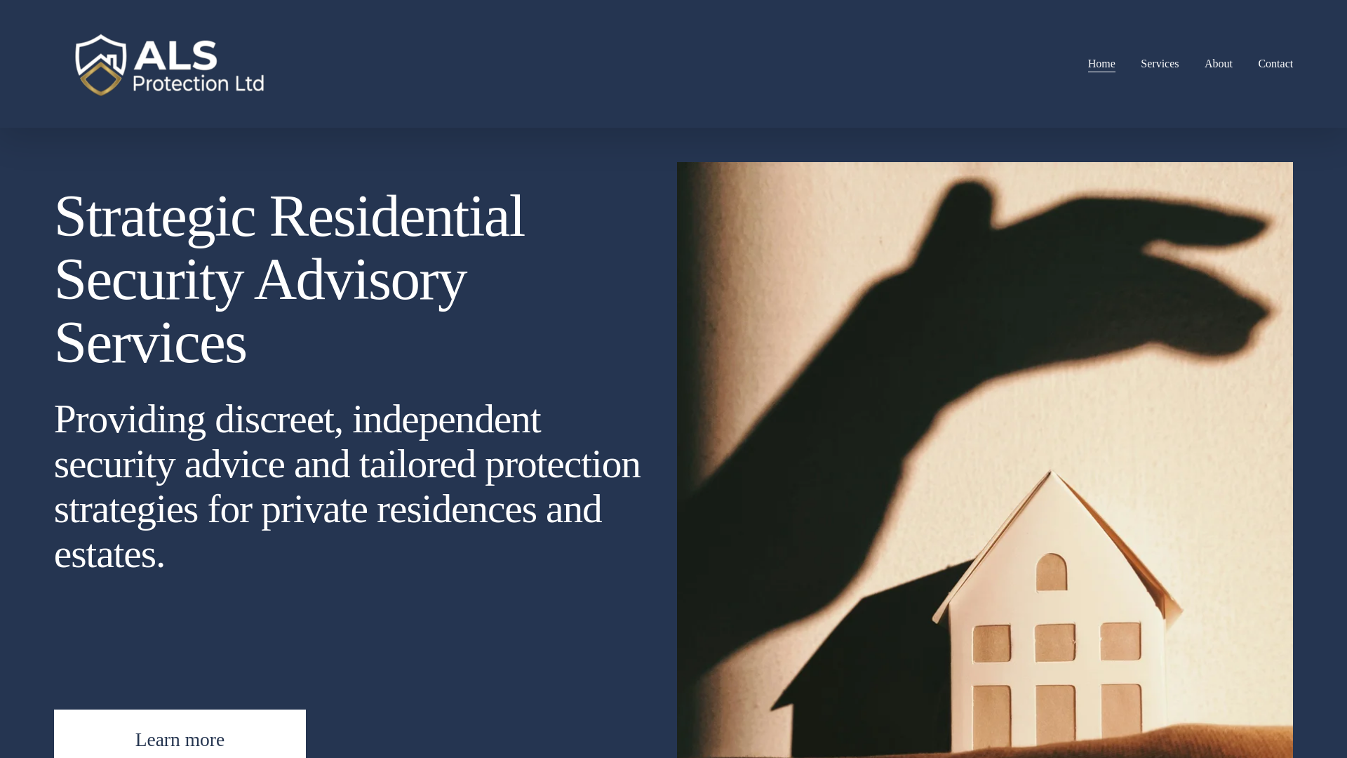 website screenshot of https://alsprotection.com/