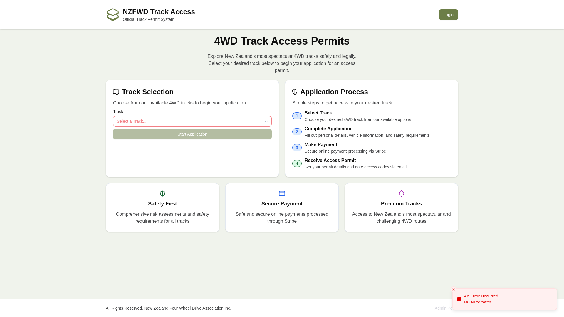 website screenshot of https://booking-nzfwda-org-nz.pages.dev/
