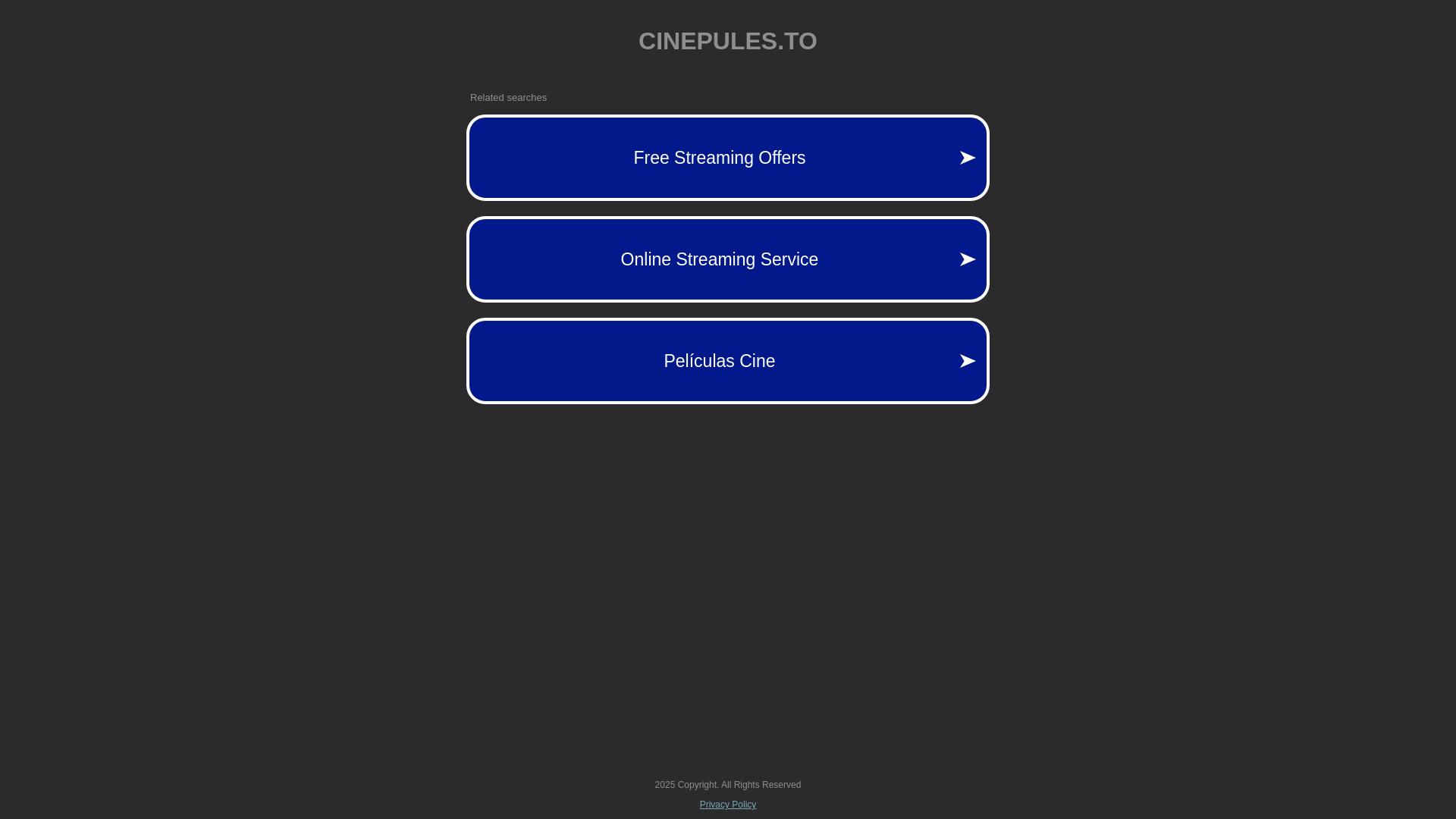 website screenshot of https://cinepules.to/