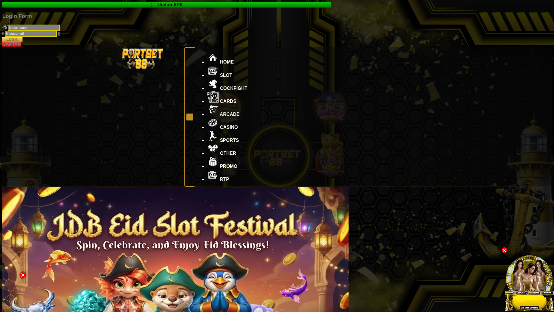 website screenshot of https://alternatifportbet88.blog