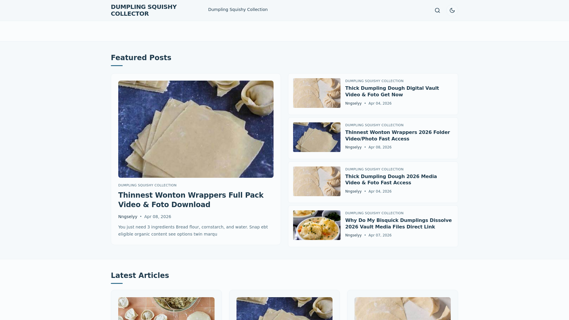 website screenshot of https://dumplingsquishy.me/