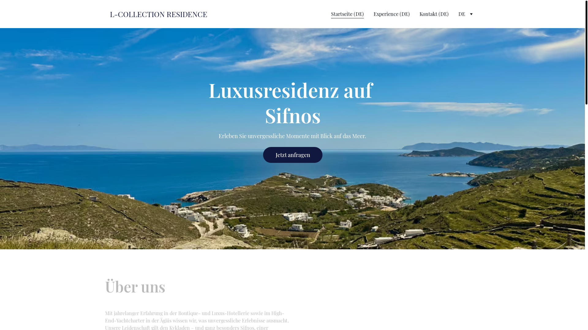 website screenshot of https://lcollectionresidence.com/