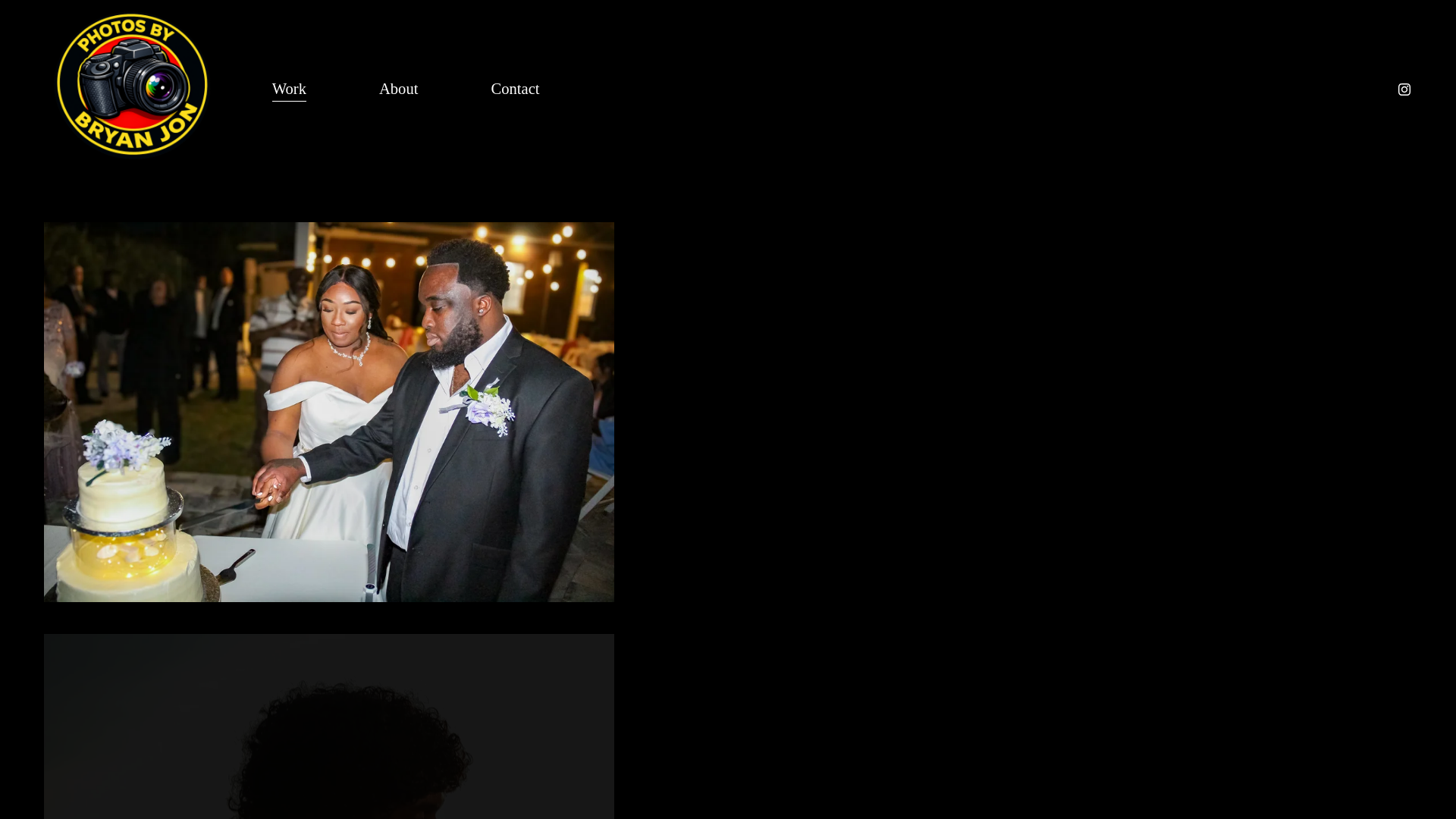 website screenshot of https://photosbybryanjon.com/