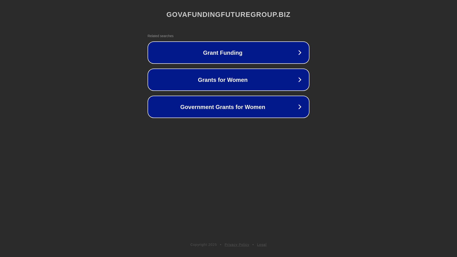 website screenshot of https://govafundingfuturegroup.biz/