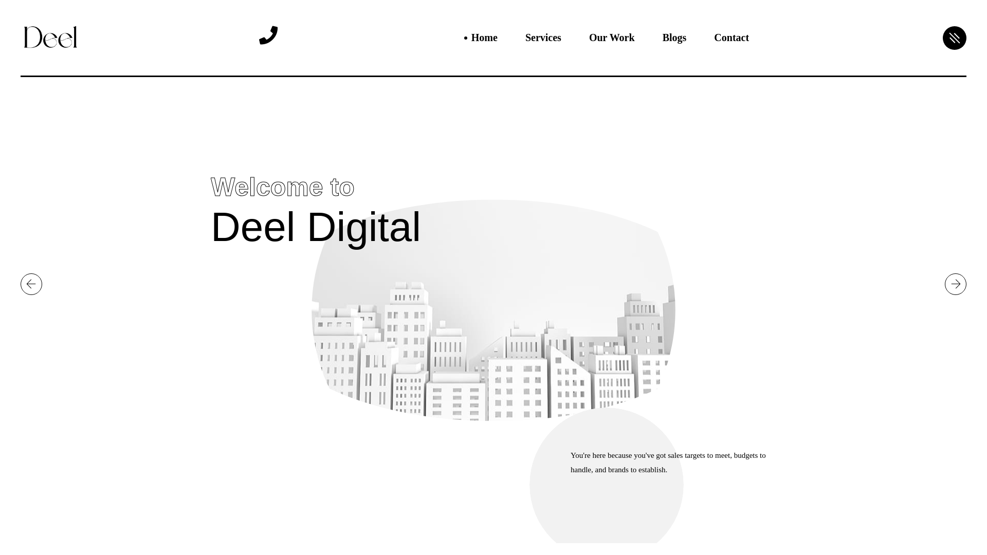 website screenshot of https://deeldigital.ca/