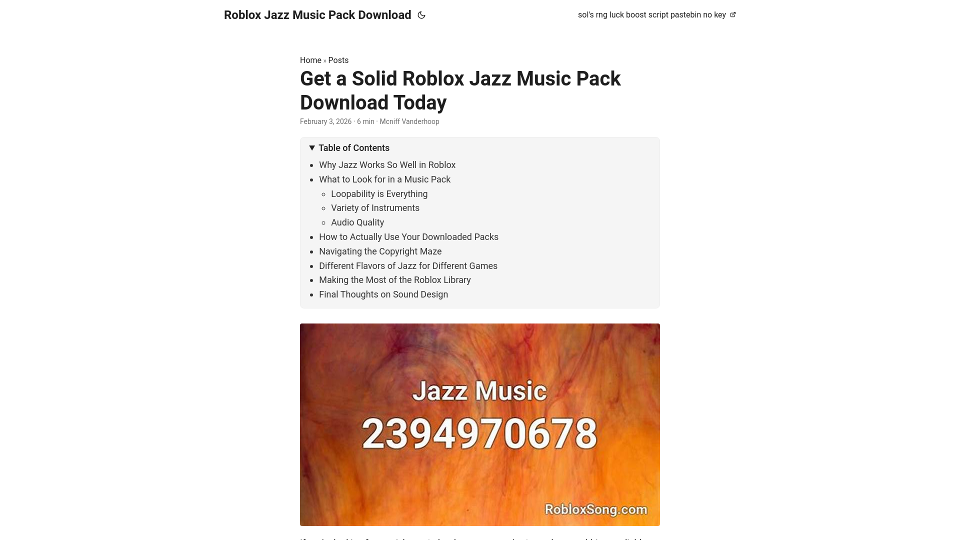 website screenshot of https://roblox-jazz-music-pack-download.pages.dev/