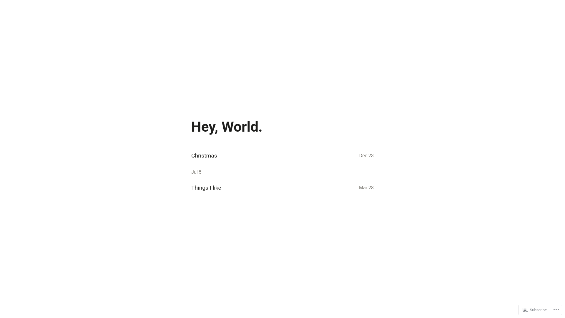 website screenshot of https://personal-reflections.blog/