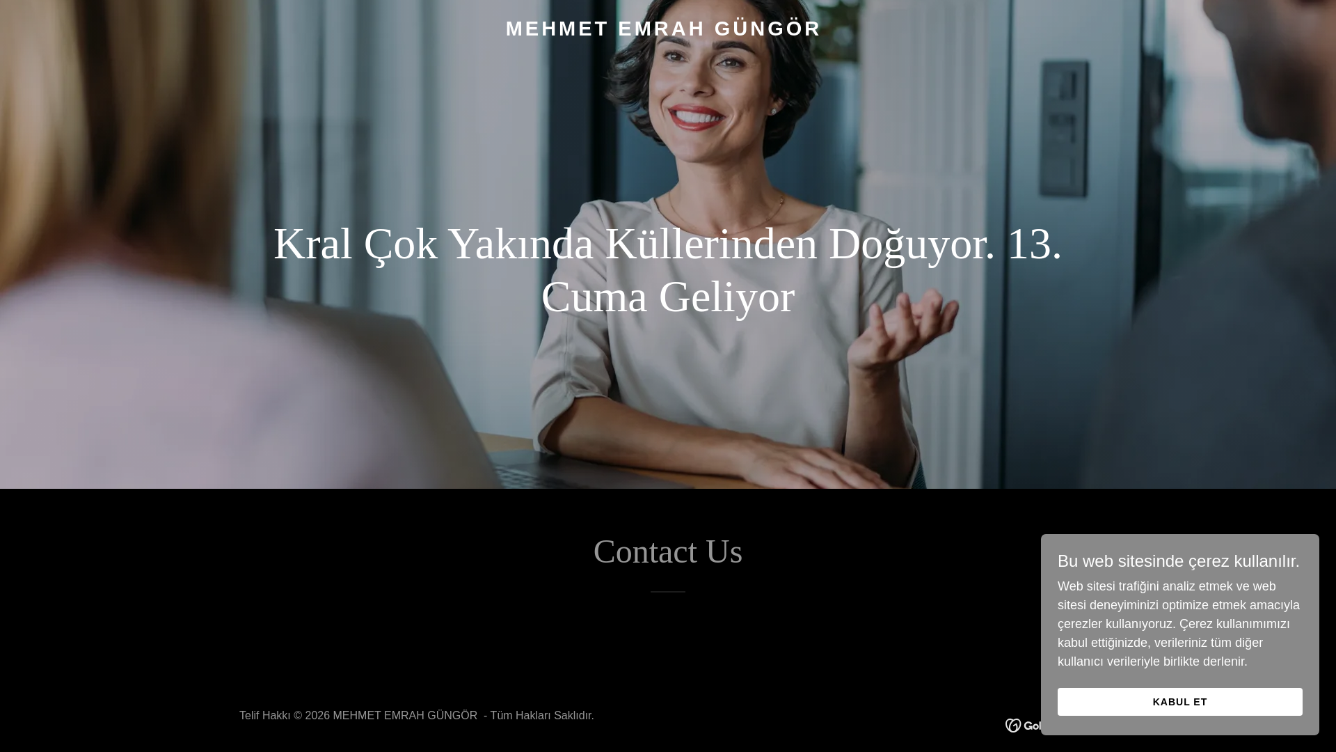 website screenshot of https://mehmetemrahgungor.com