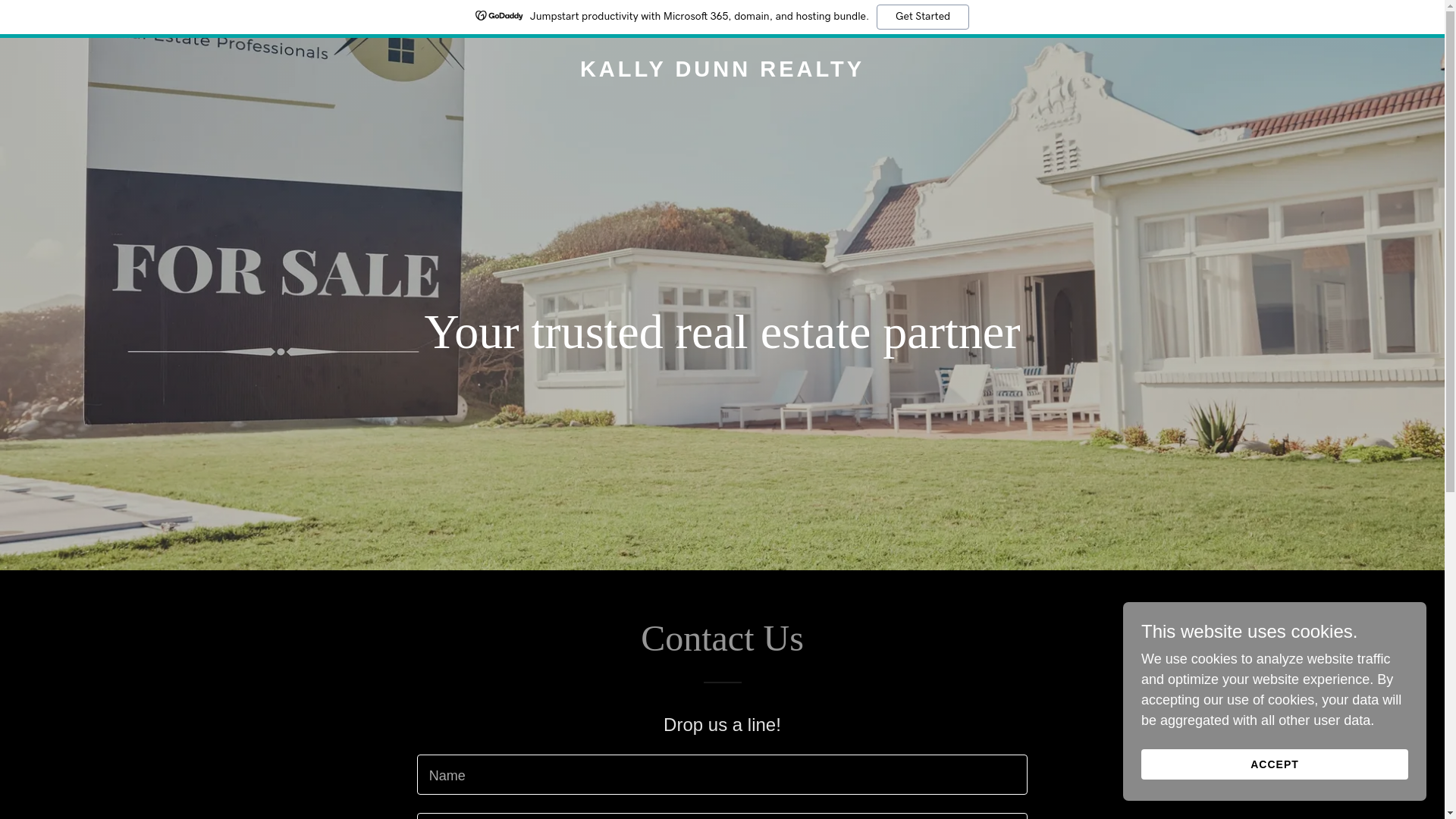 website screenshot of https://kallydunnrealty.com/
