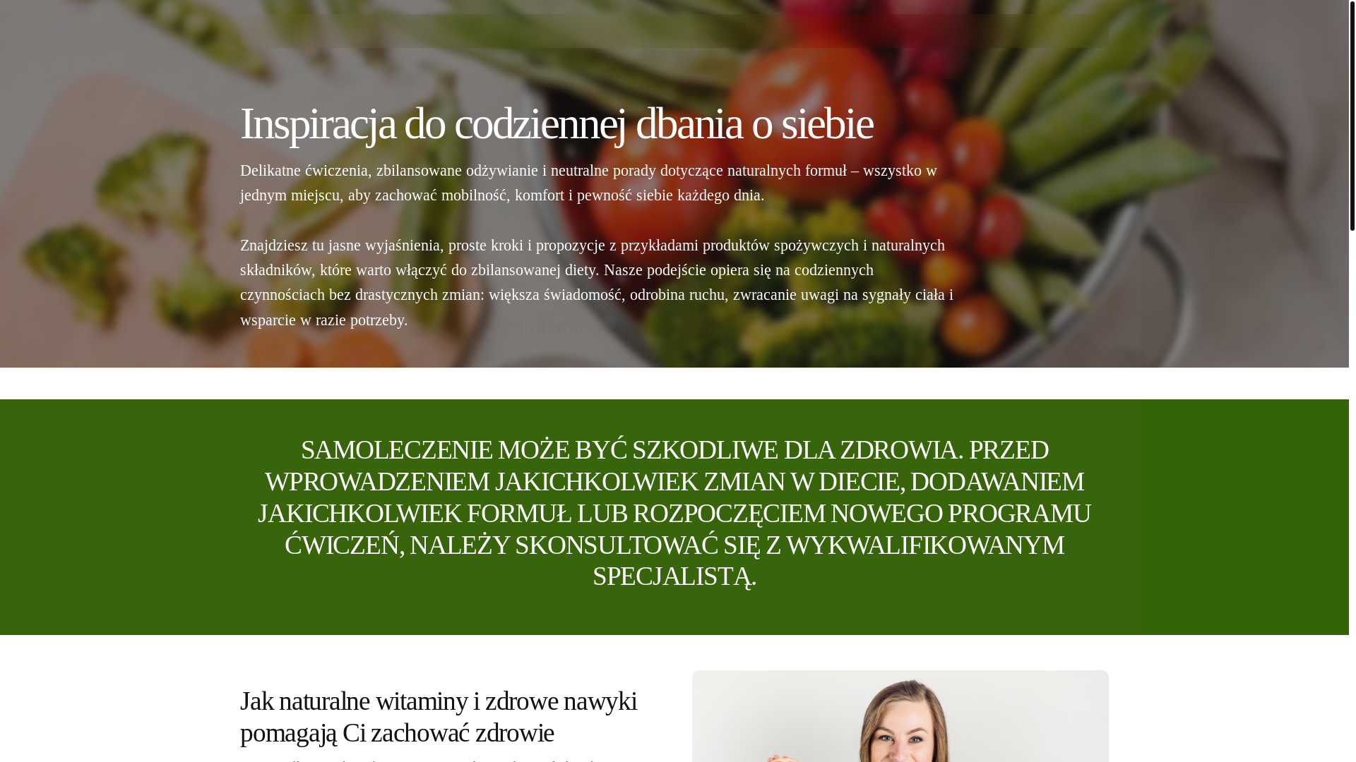 website screenshot of https://siladobregowyboru.info/