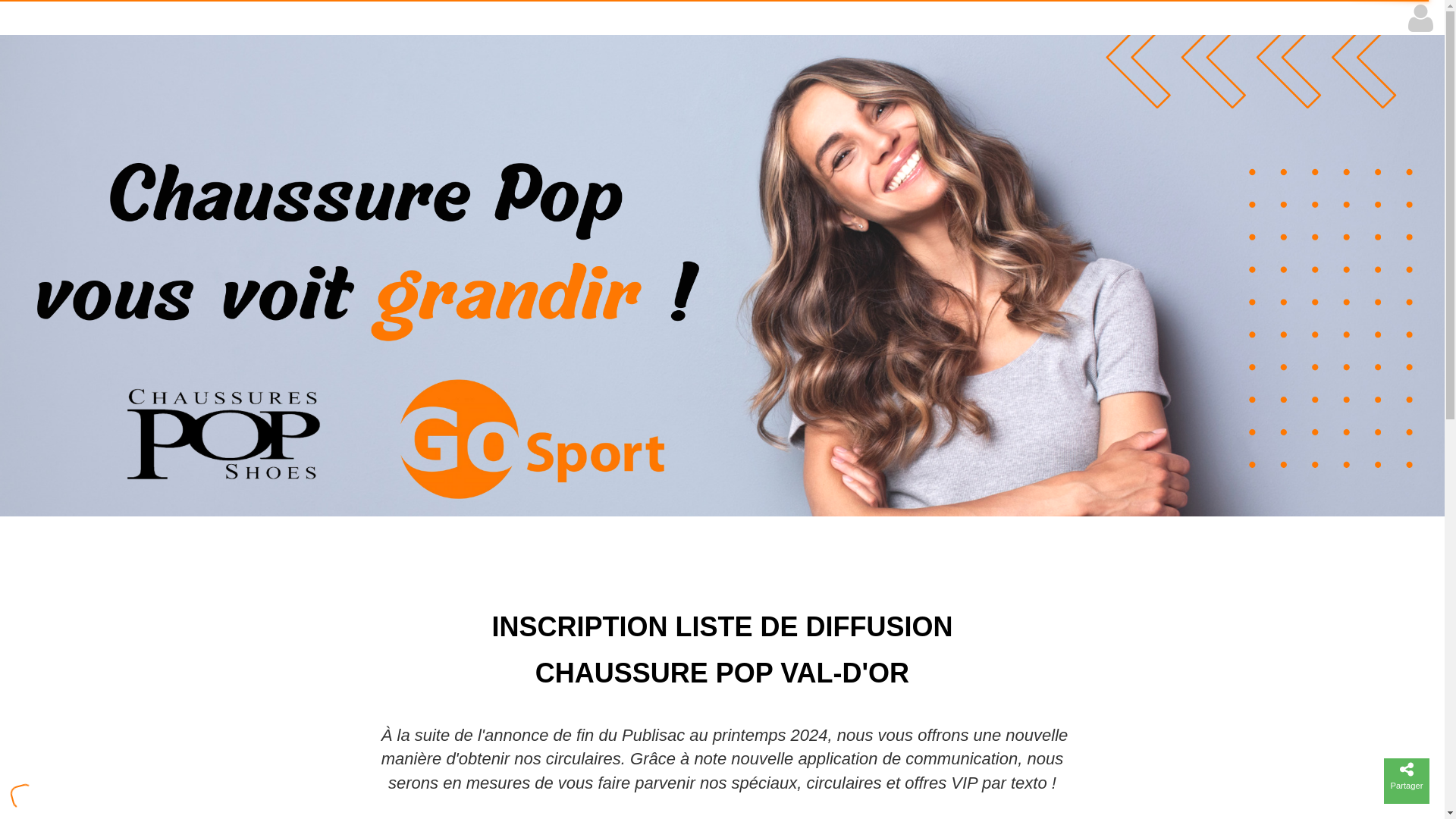 website screenshot of https://chaussurepopvd.com/