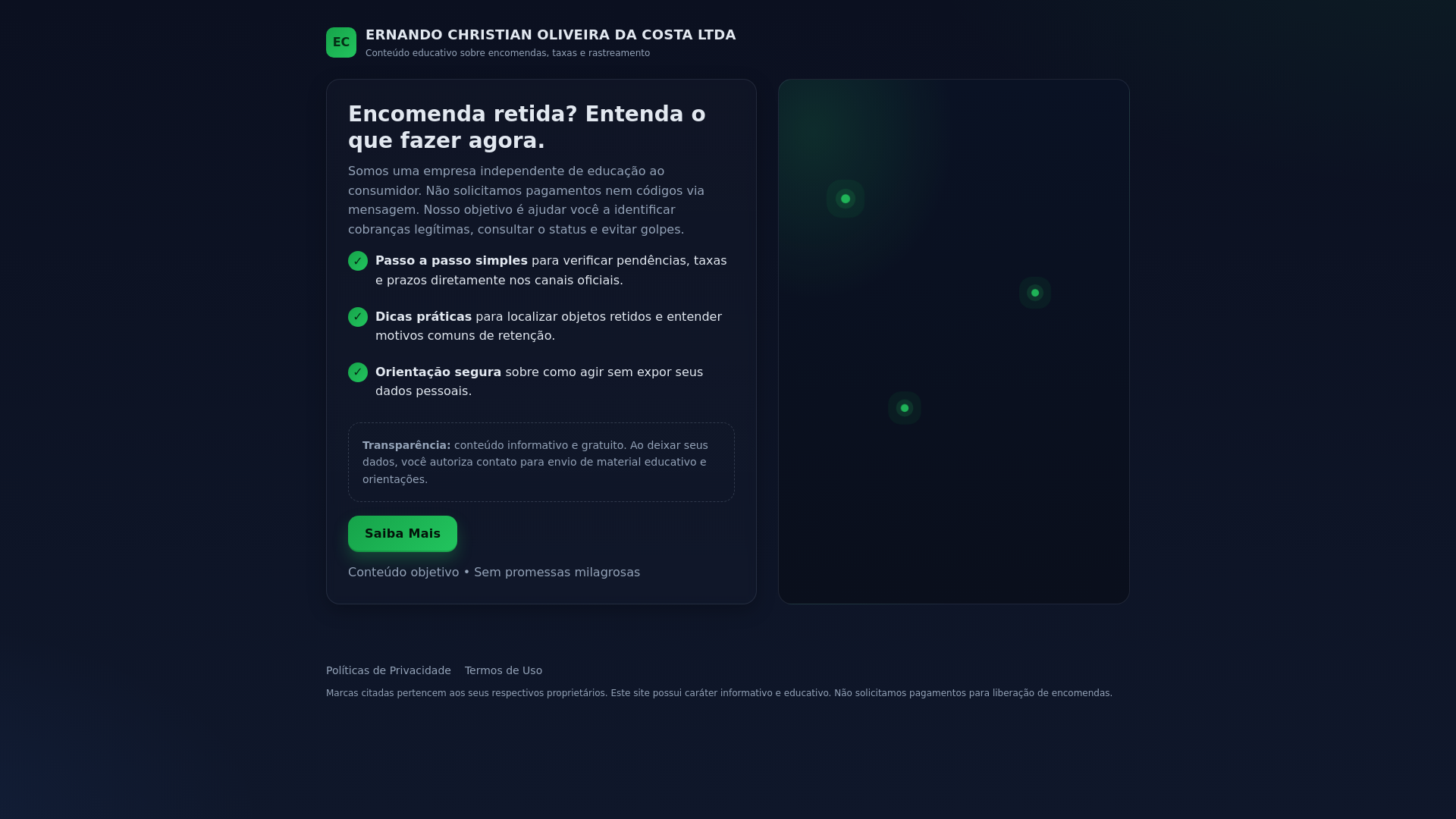 website screenshot of https://encomendarfastz.icu/