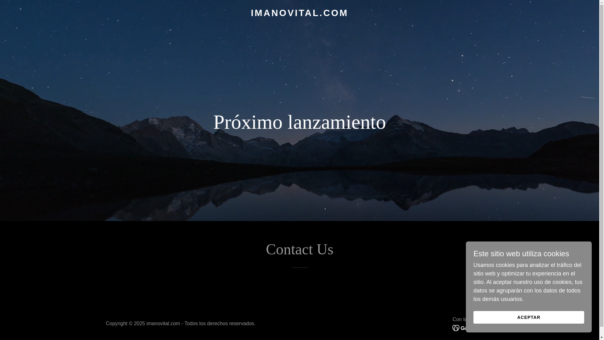 website screenshot of https://imanovital.com/