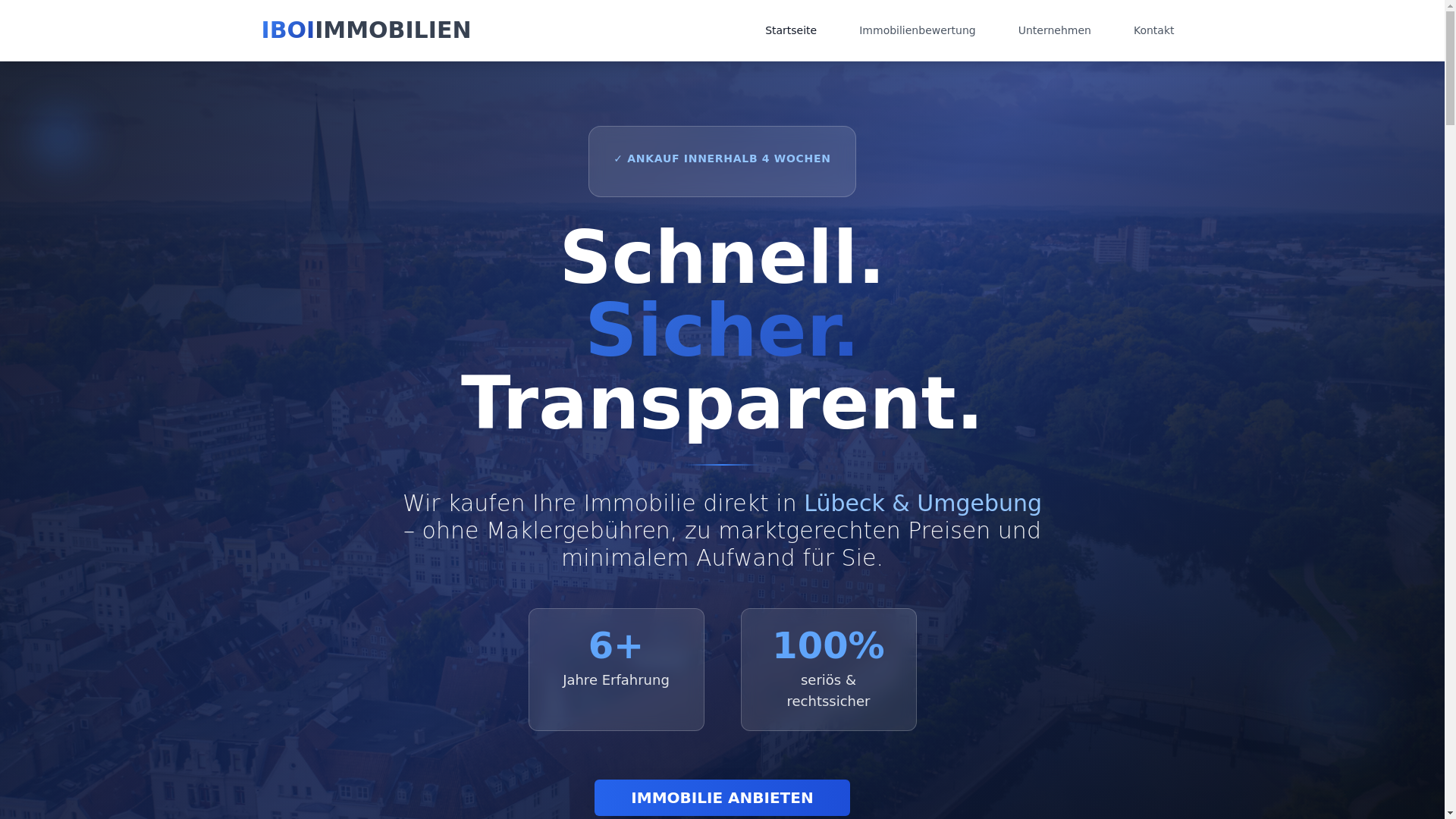 website screenshot of https://iboiimmobilien.de/