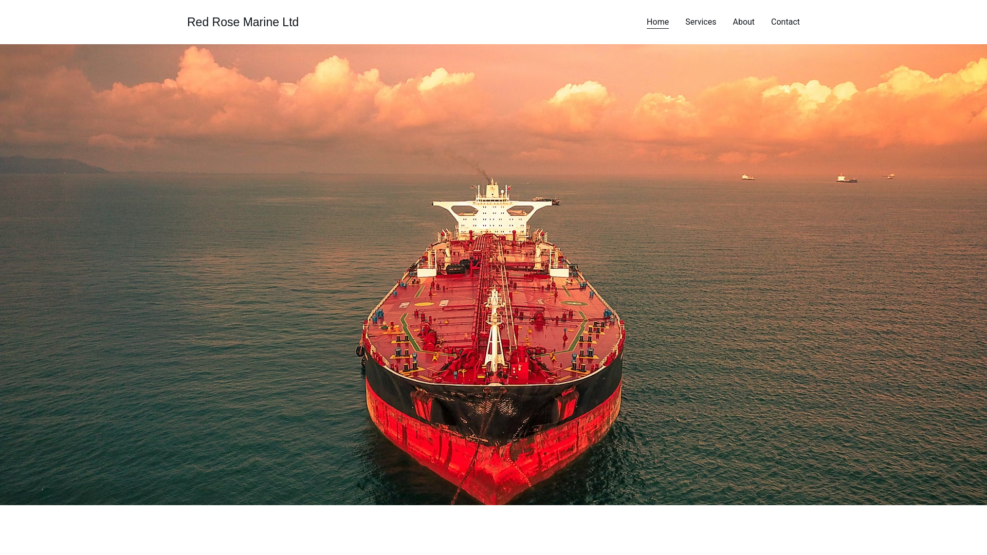 website screenshot of https://redrosemarineltd.com/